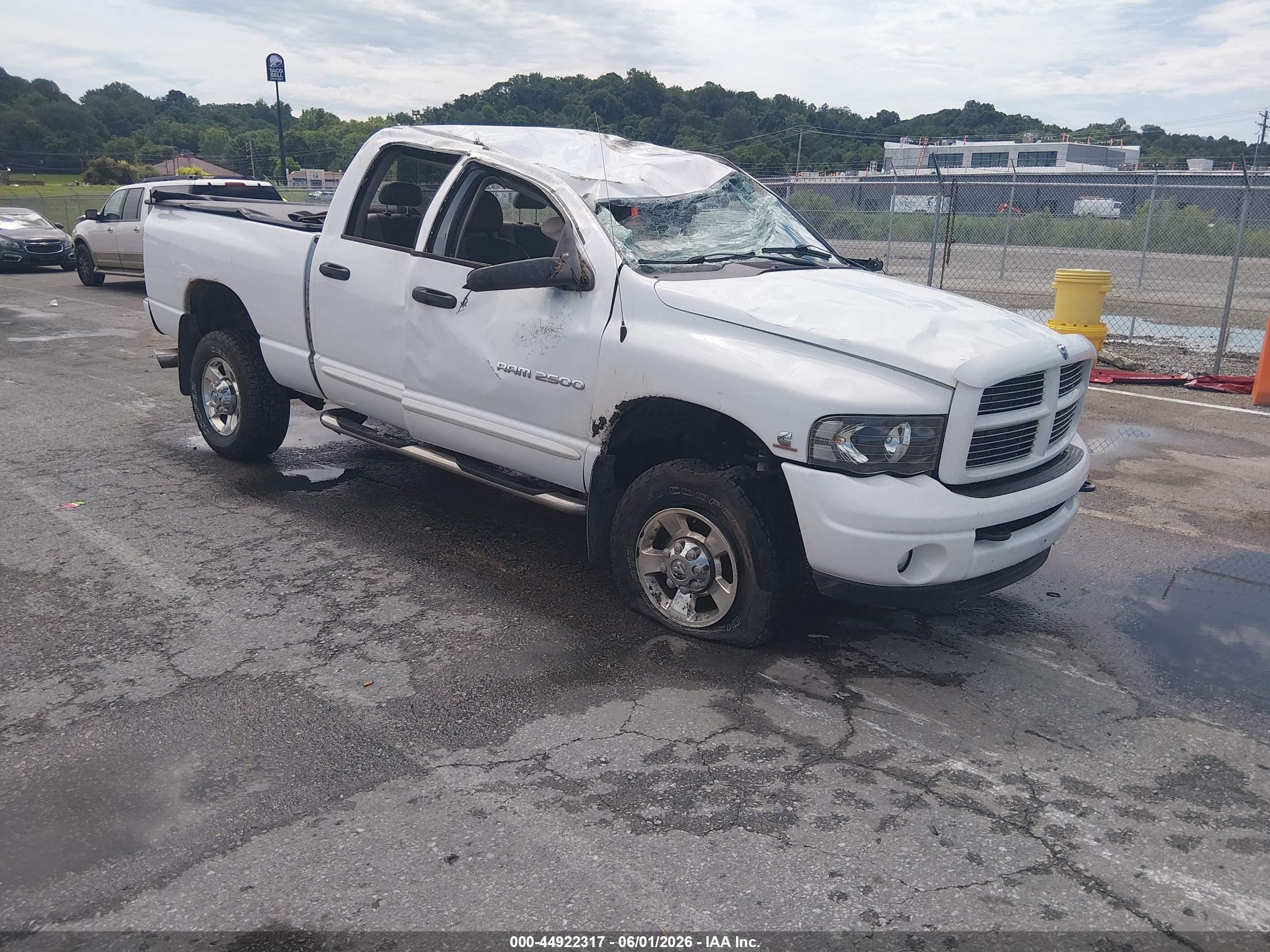 2005 Dodge RAM, VIN 3D3KS28C85G724364 — Опрокидывание