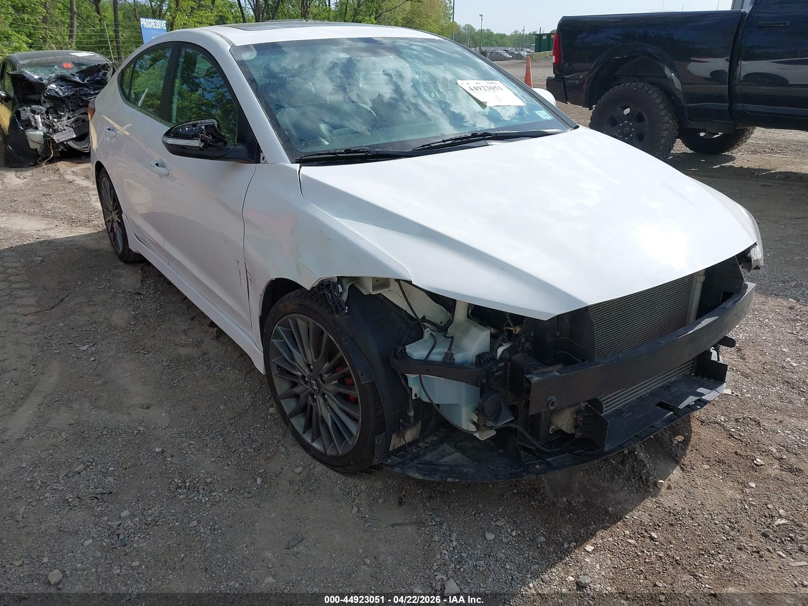 2018 Hyundai Elantra Sport, VIN KMHD04LB7JU722478 — Front end