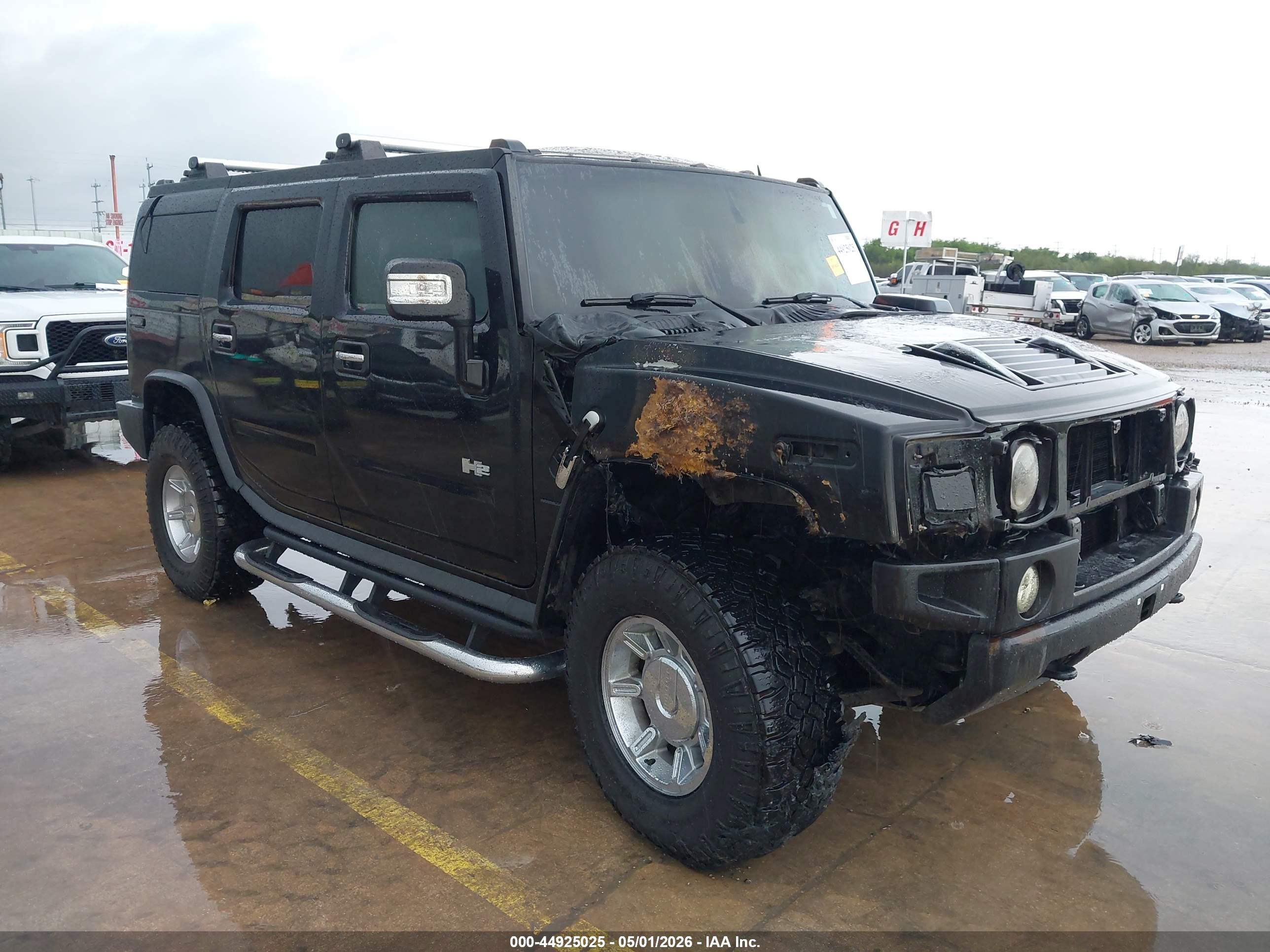 2007 Hummer H2 SUV, VIN 5GRGN23U87H103011 — Engine fire