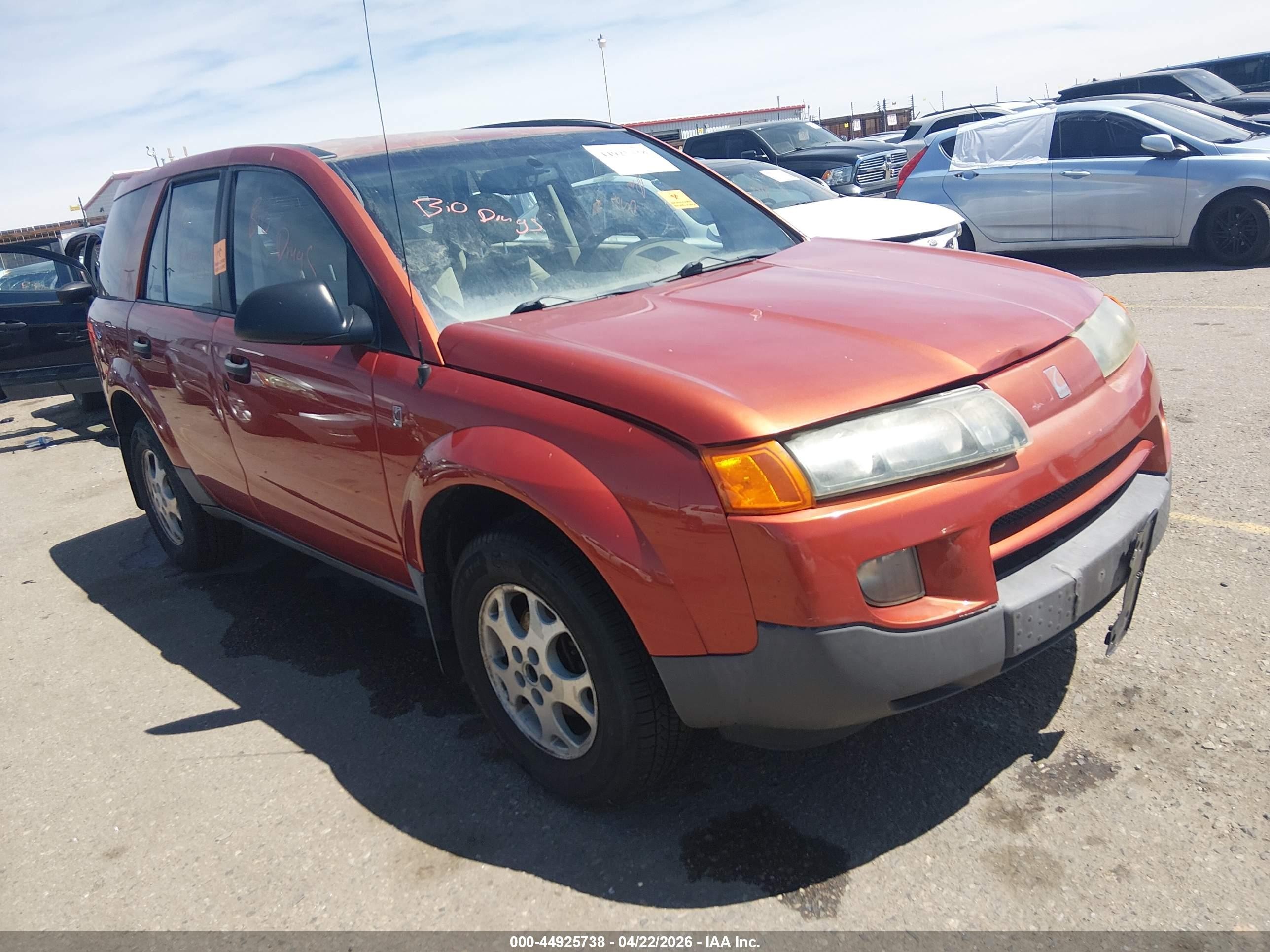 2002 Saturn VUE, VIN 5GZCZ63B62S812847 — Biohazard / chemical