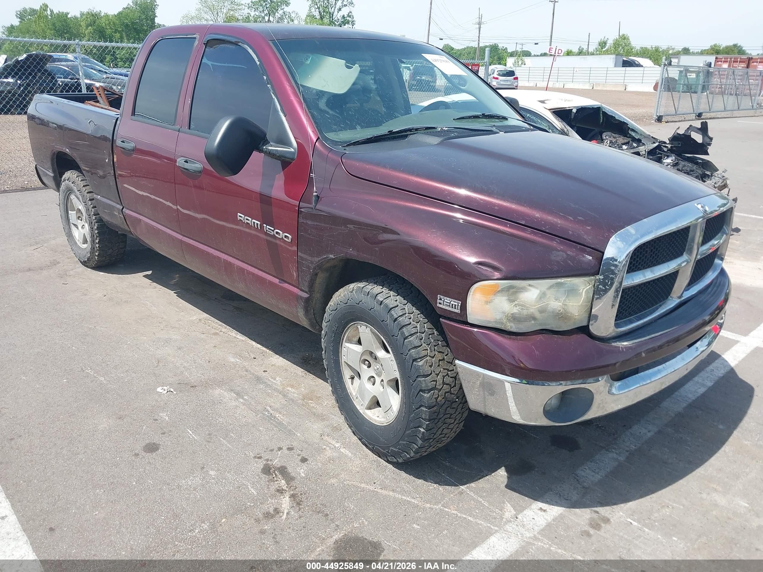 2005 Dodge 1500 SLT, VIN 1D7HA18D55S103218 — Normal wear