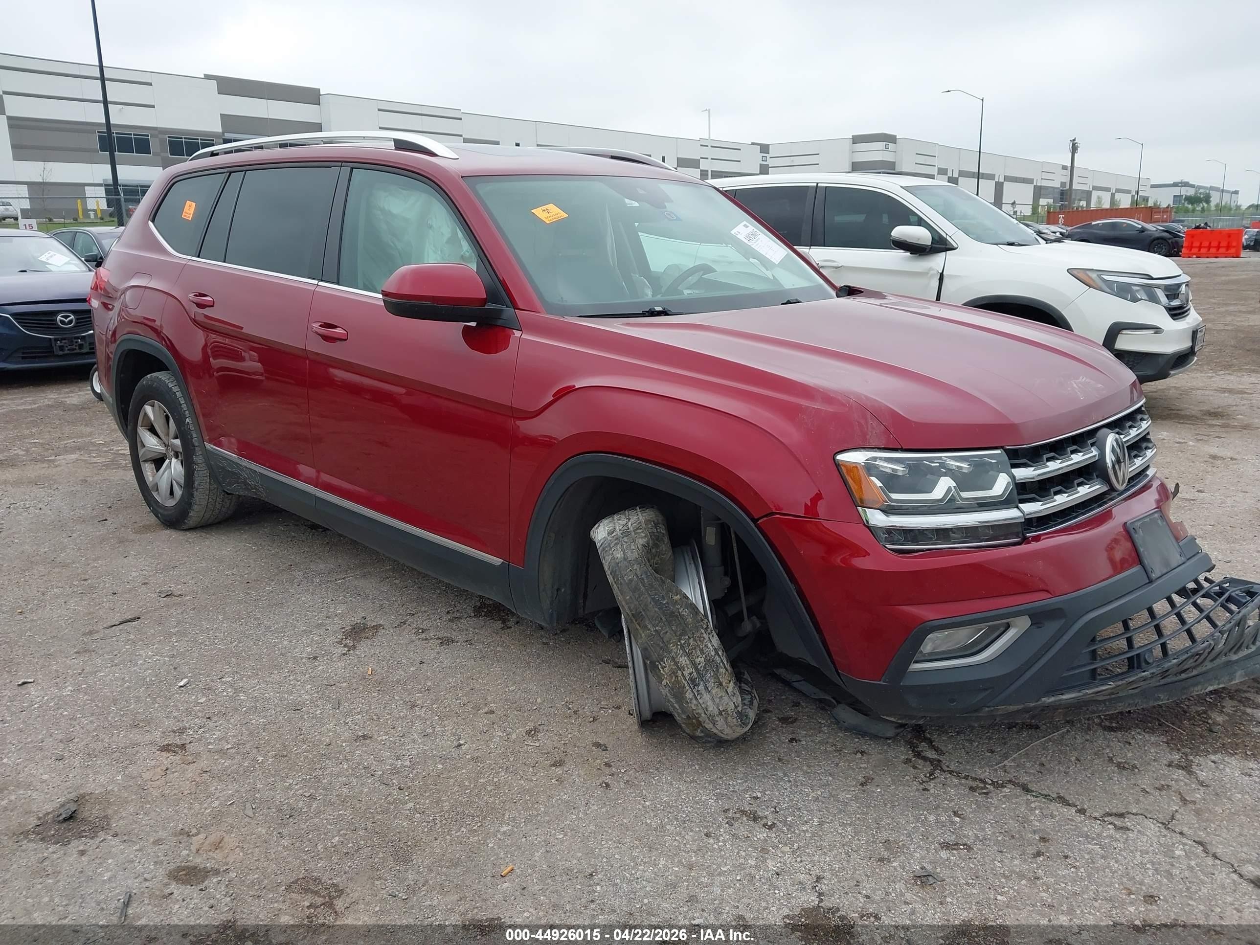 2018 Volkswagen Atlas SEL, VIN 1V2ER2CA5JC512864 — Biohazard / chemical