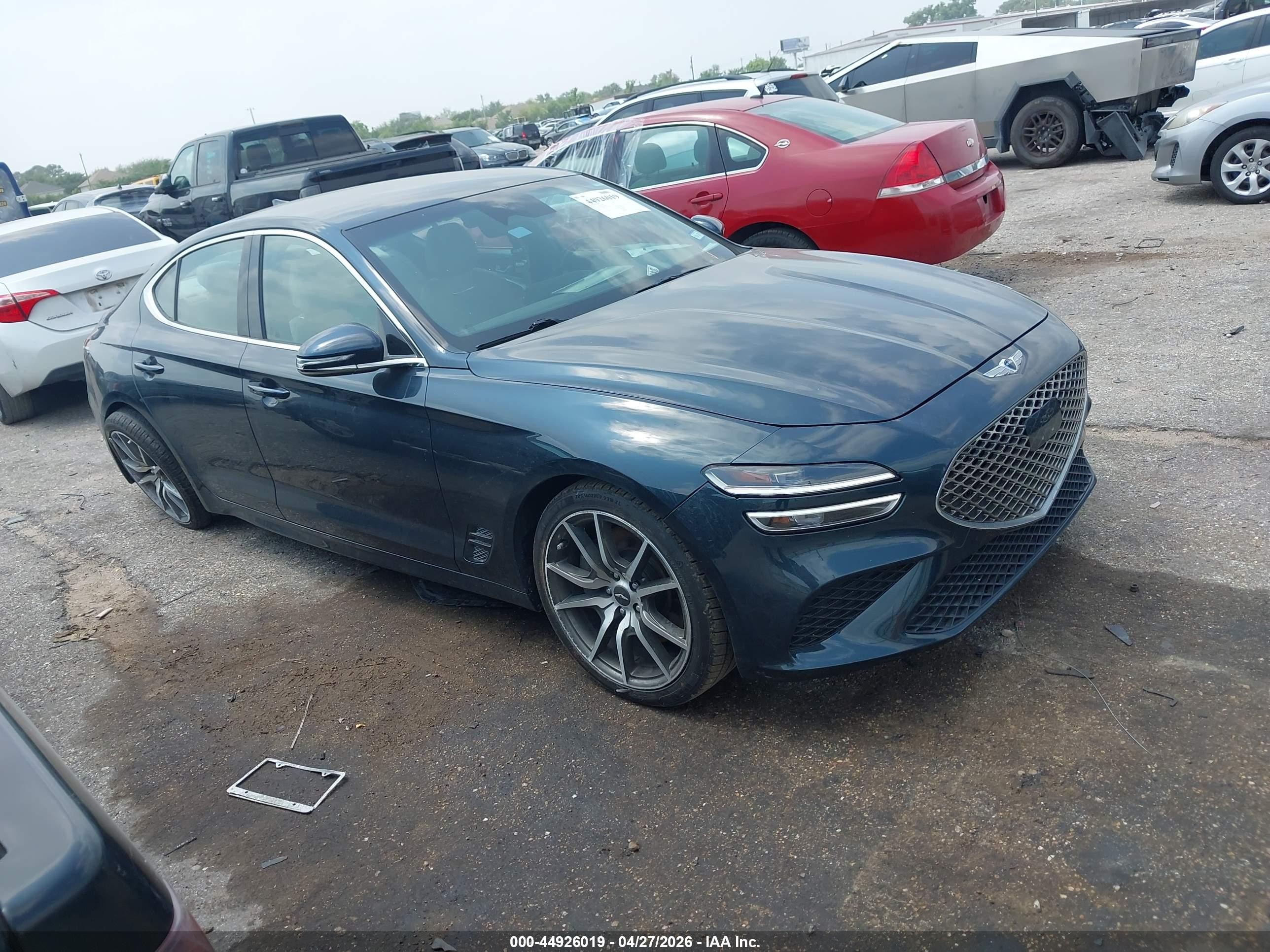 2022 Genesis G70 3.3T, VIN KMTG54TE8NU094810 — Rear end