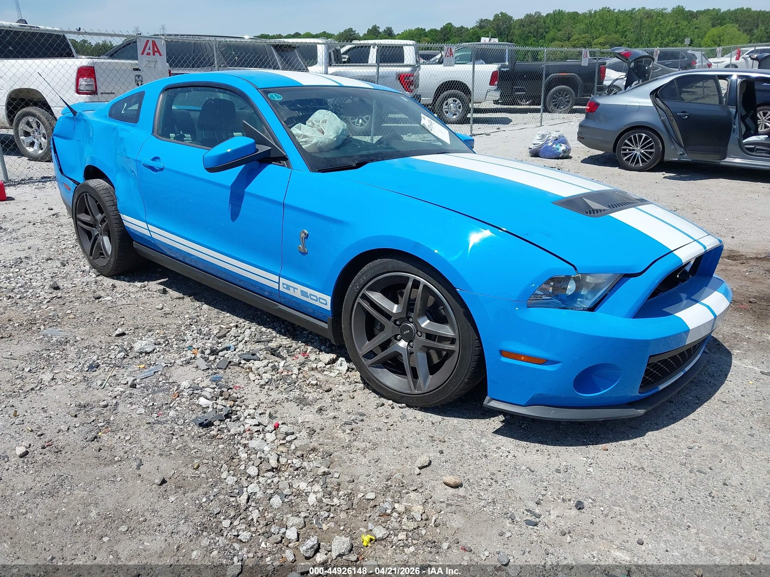 2010 Ford Mustang GT500, VIN 1ZVBP8JS6A5140137 — Front end