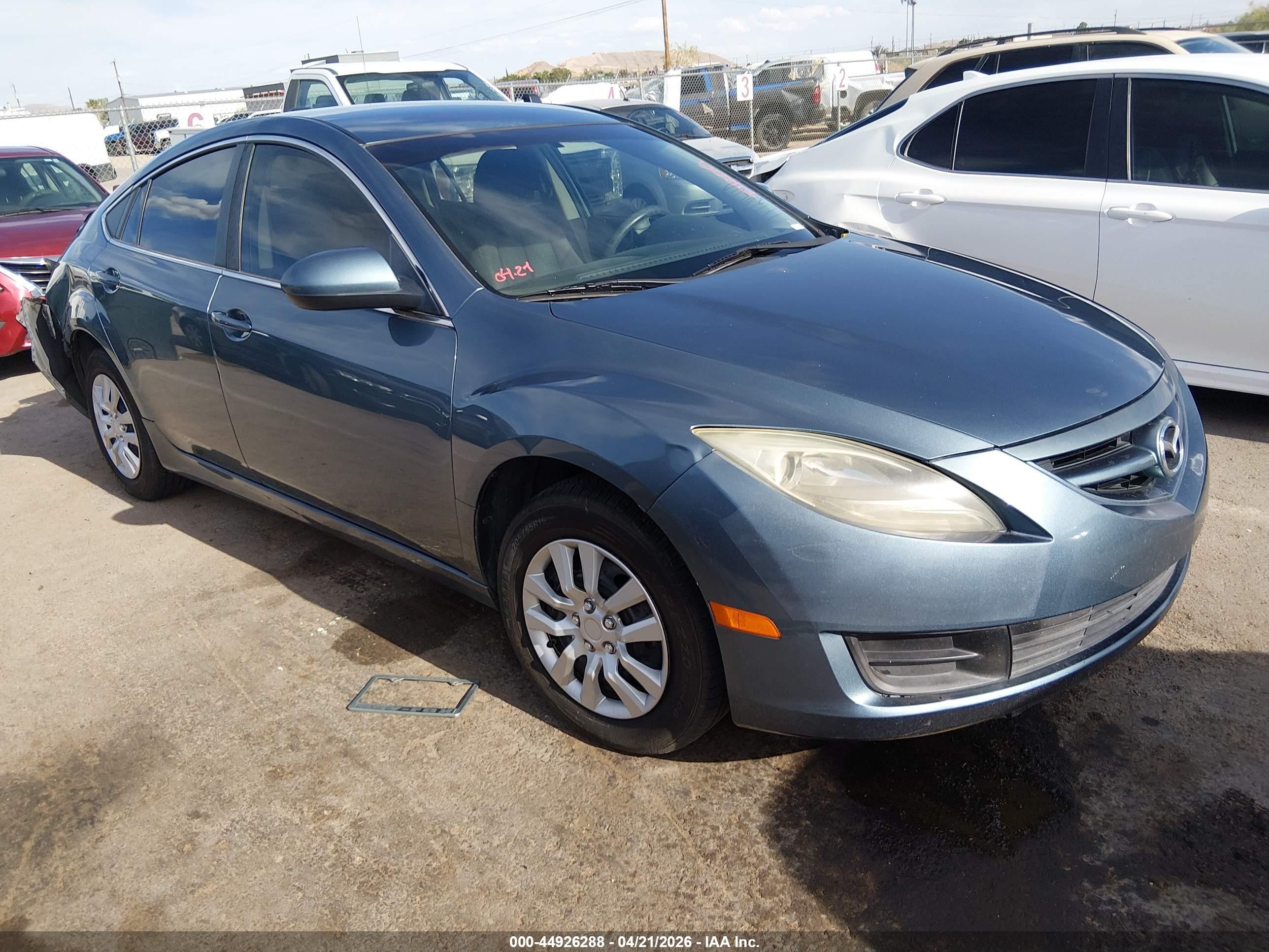 2012 Mazda 6 i Sport, VIN 1YVHZ8BH7C5M12993 — Rear end