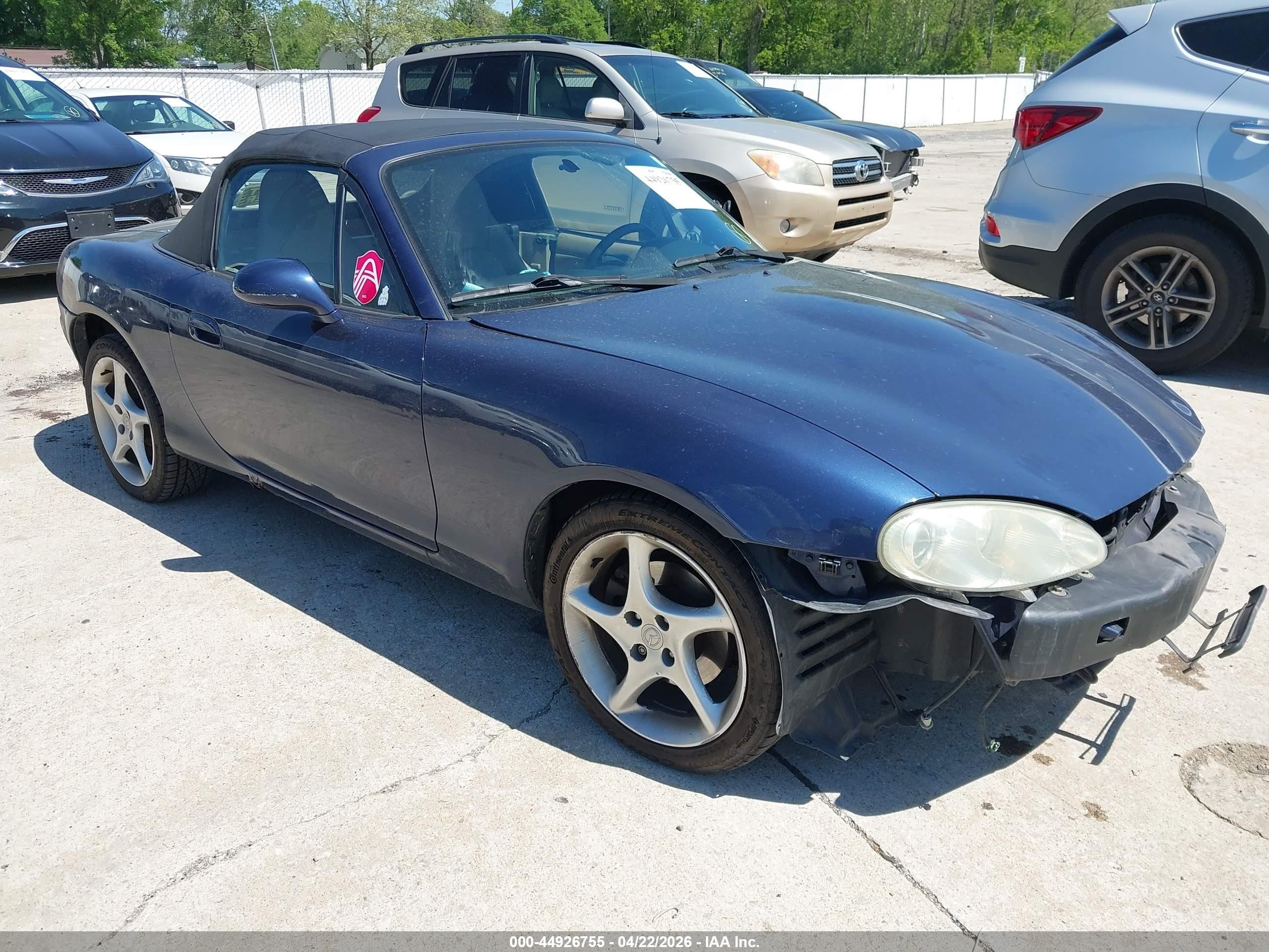 2003 Mazda MX-5 Miata Cloth, VIN JM1NB353430302268 — All over