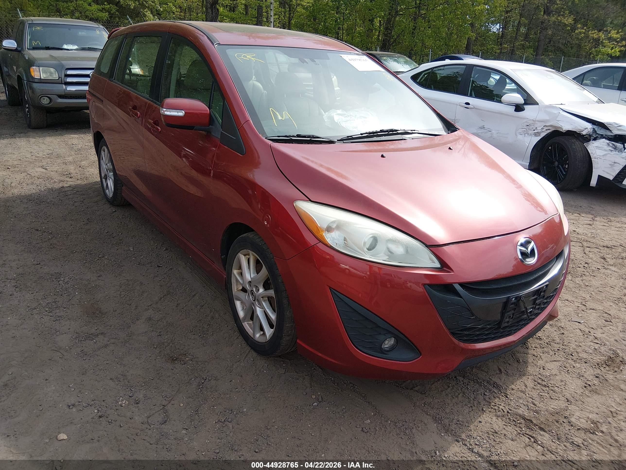 2014 Mazda 5 Grand Touring, VIN JM1CW2DL0E0166280 — Rear end