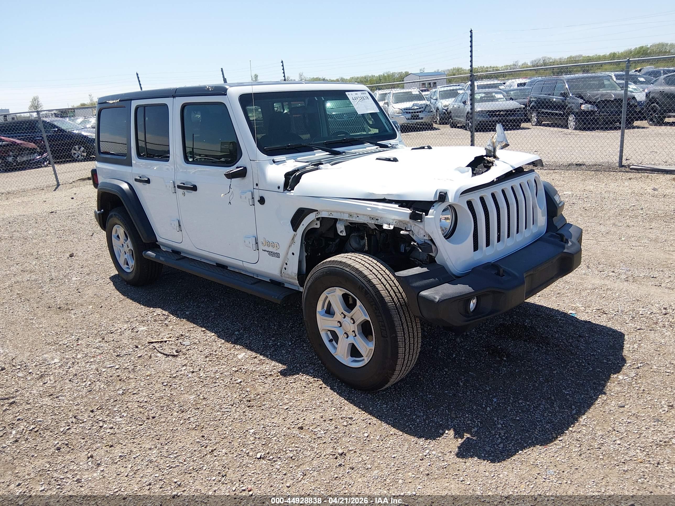 2018 Jeep Wrangler Unlimited Sport S, VIN 1C4HJXDG7JW111806 — Storm
