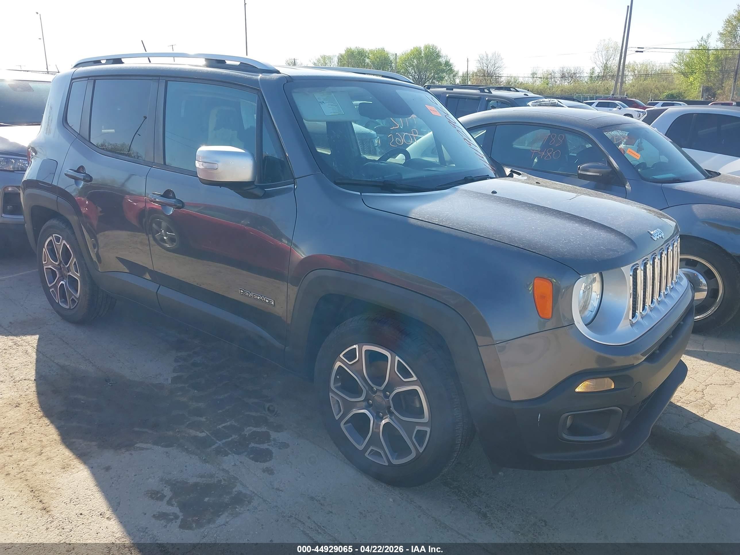 2017 Jeep Renegade Limited, VIN ZACCJADB6HPG45527 — Vandalism