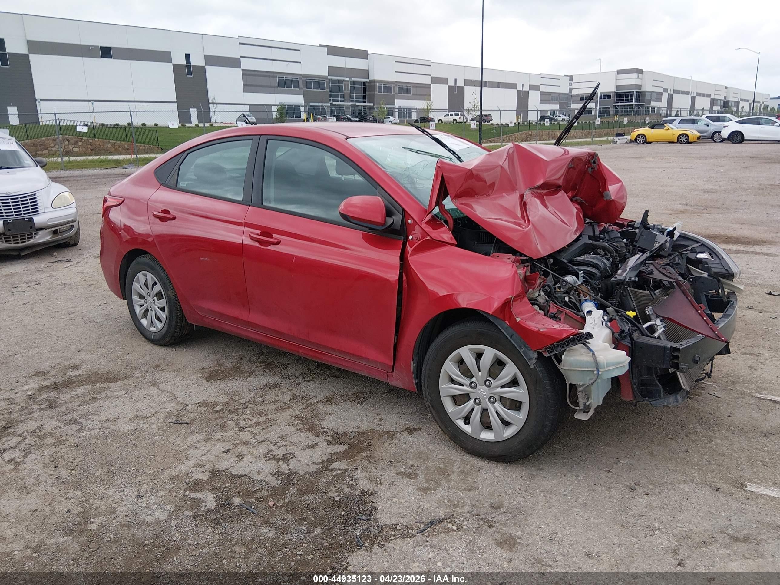 2021 Hyundai Accent SEL, VIN 3KPC24A66ME144179 — Front end