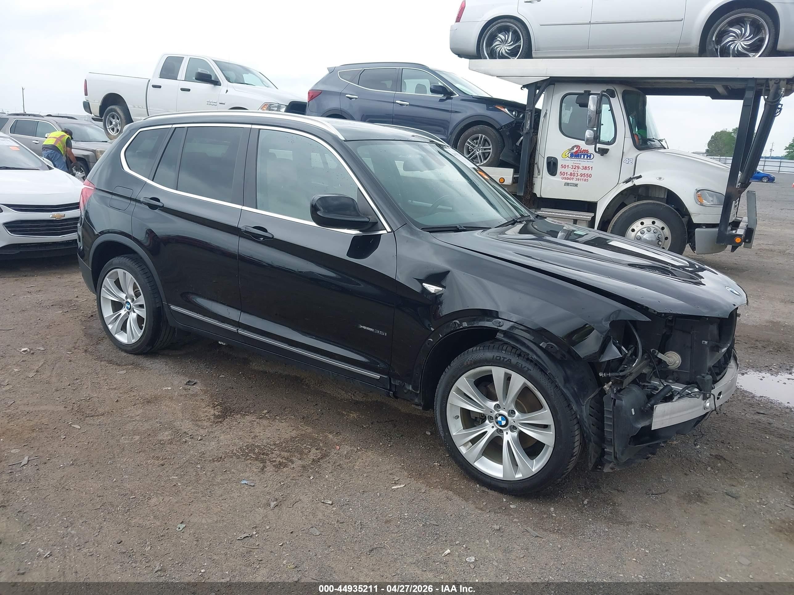 2012 BMW X3 35i, VIN 5UXWX7C51CL889236 — Перед