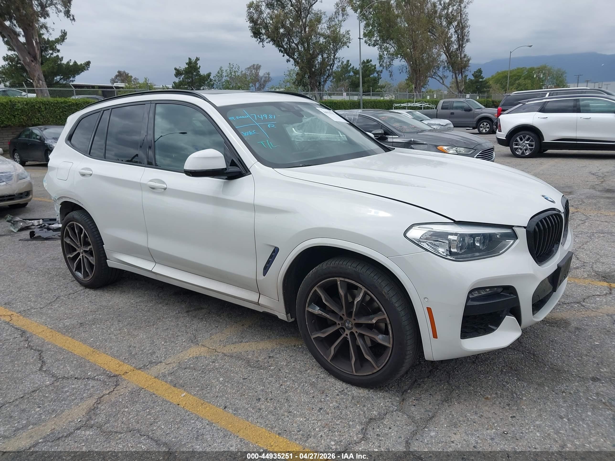 2021 BMW X3 sDrive30i, VIN 5UXTY3C0XM9H18984 — Rear end