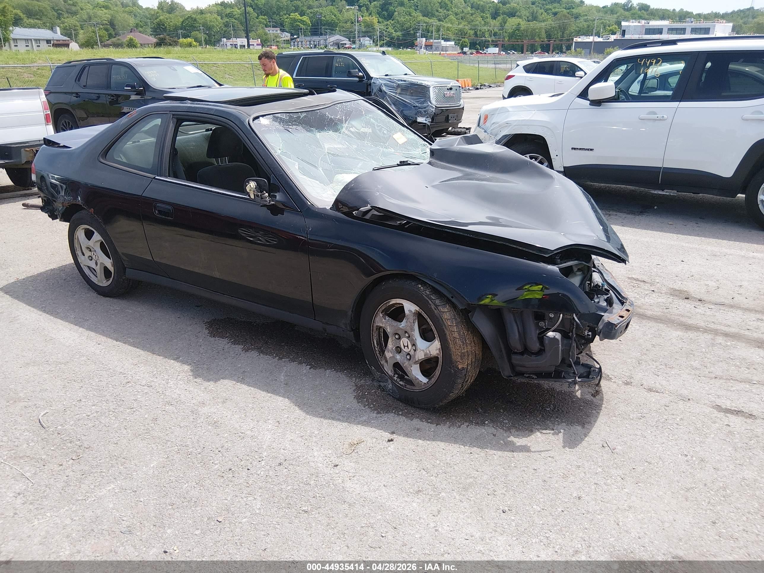 2001 Honda Prelude, VIN JHMBB62491C008375 — Rollover
