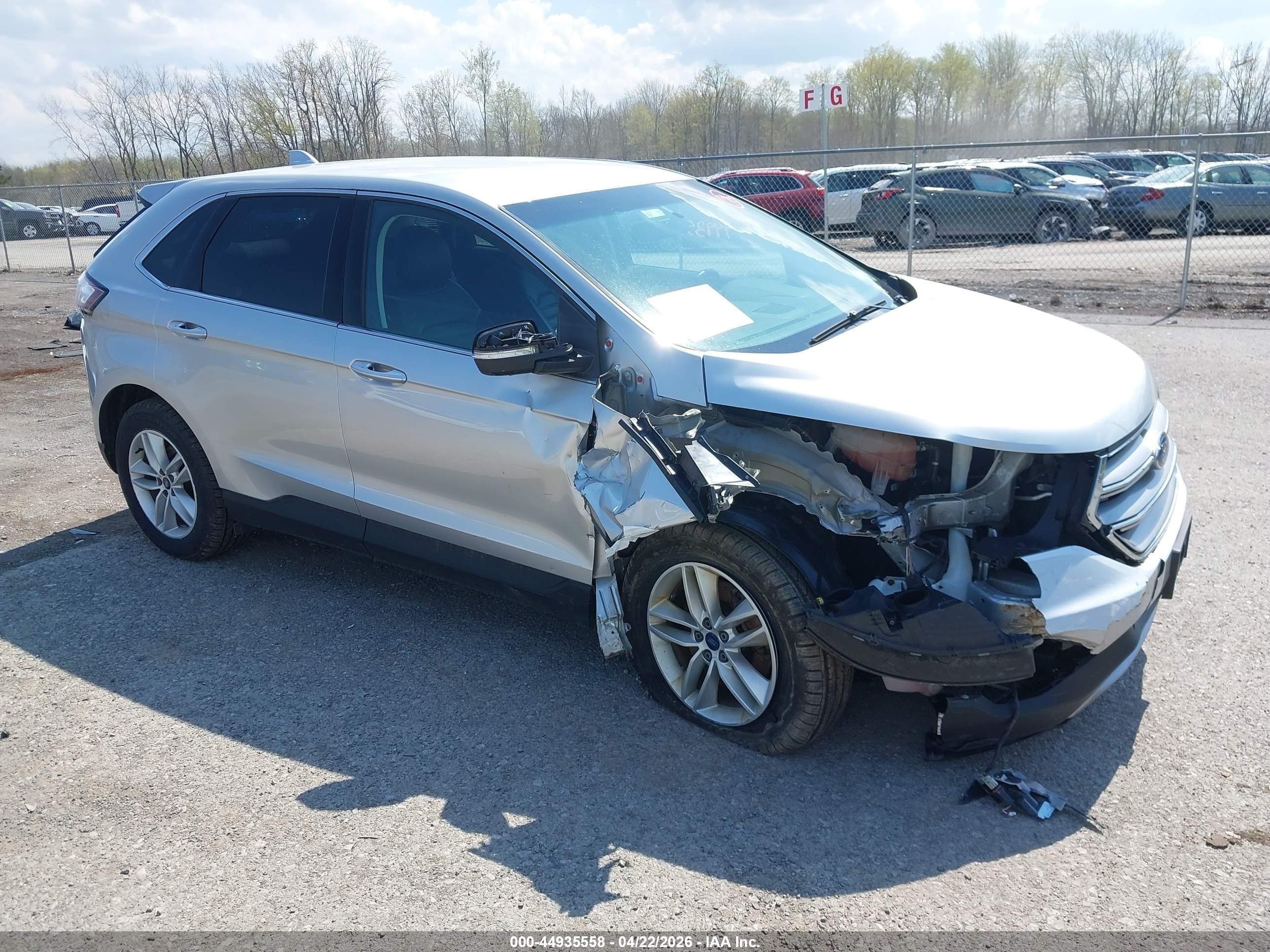 2017 Ford Edge SEL, VIN 2FMPK4J91HBC42265 — Front end