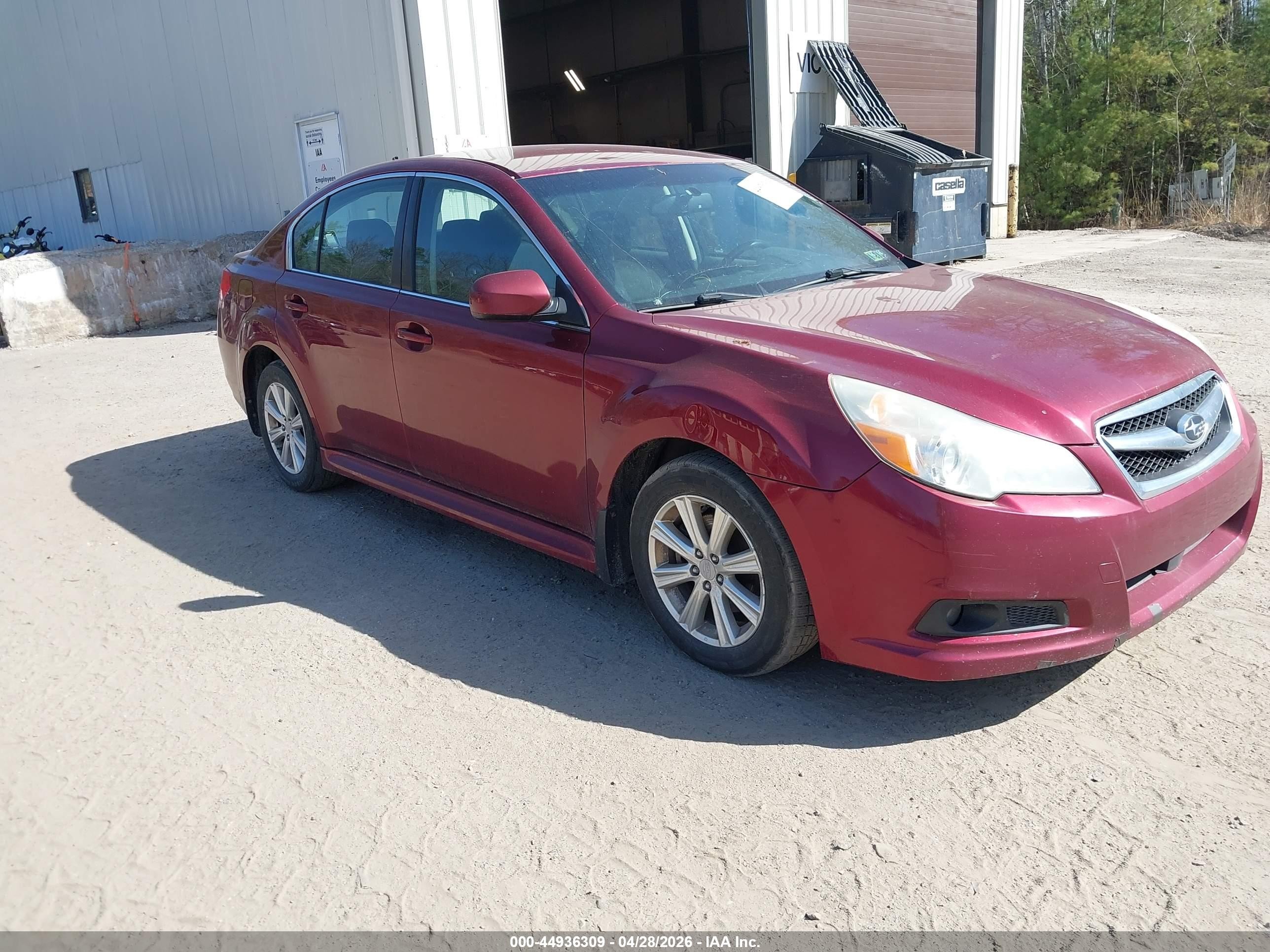 2012 Subaru Legacy Premium, VIN 4S3BMBB69C3034676 — Обычный износ