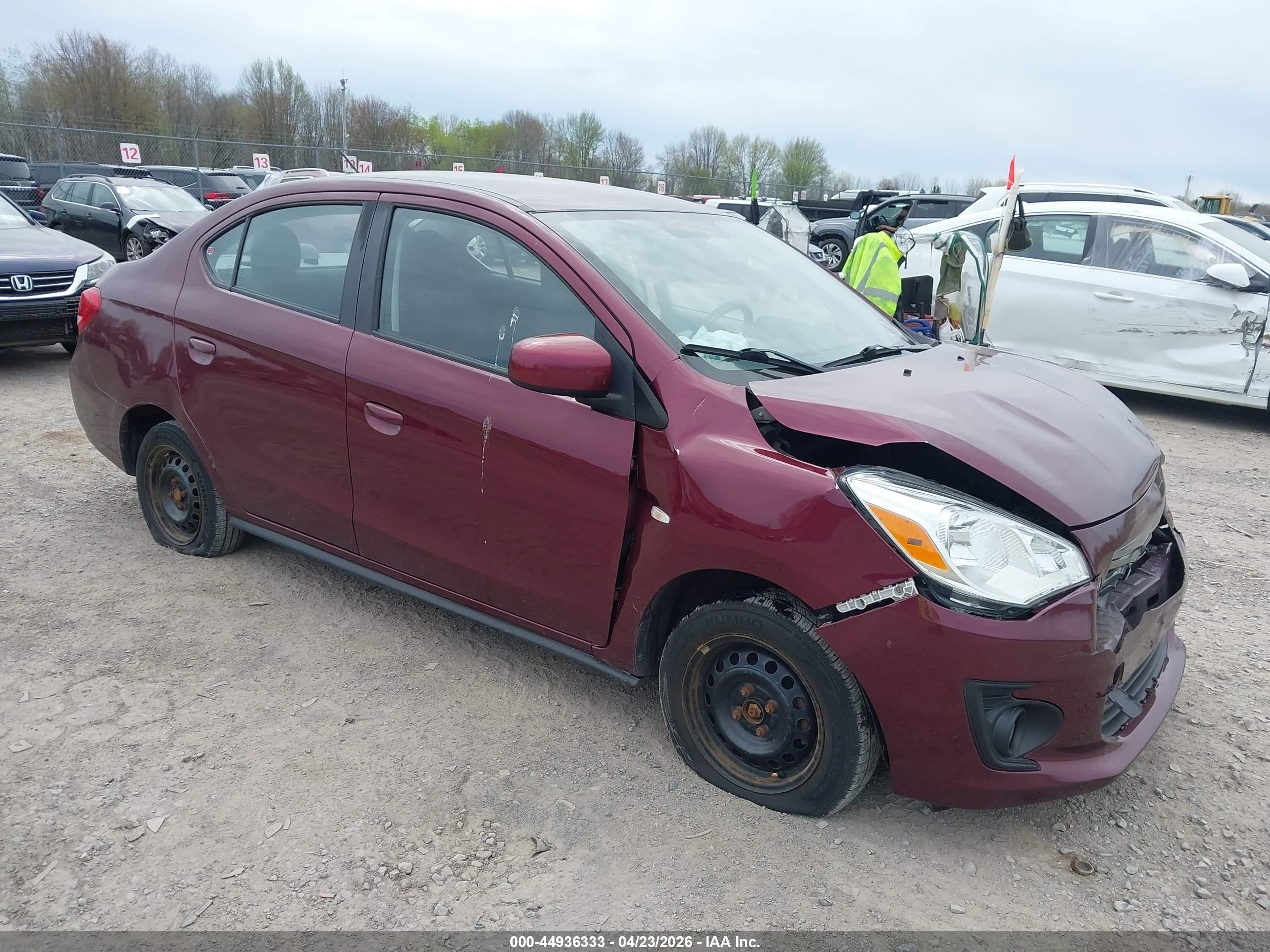 2019 Mitsubishi Mirage ES, VIN ML32F3FJ4KHF12539 — All over