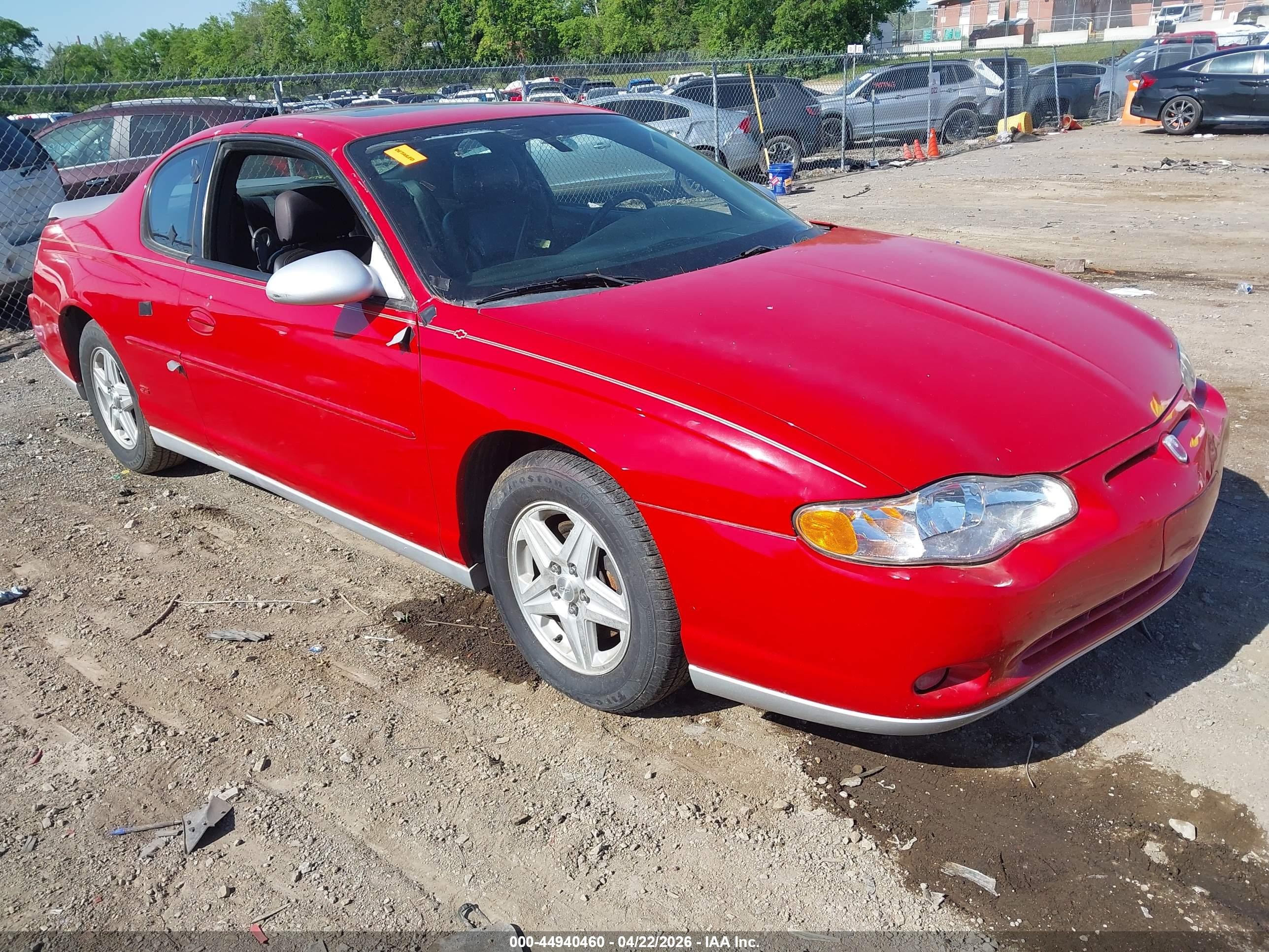 2004 Chevrolet Monte Carlo SS, VIN 2G1WX12K249272046 — Normal wear