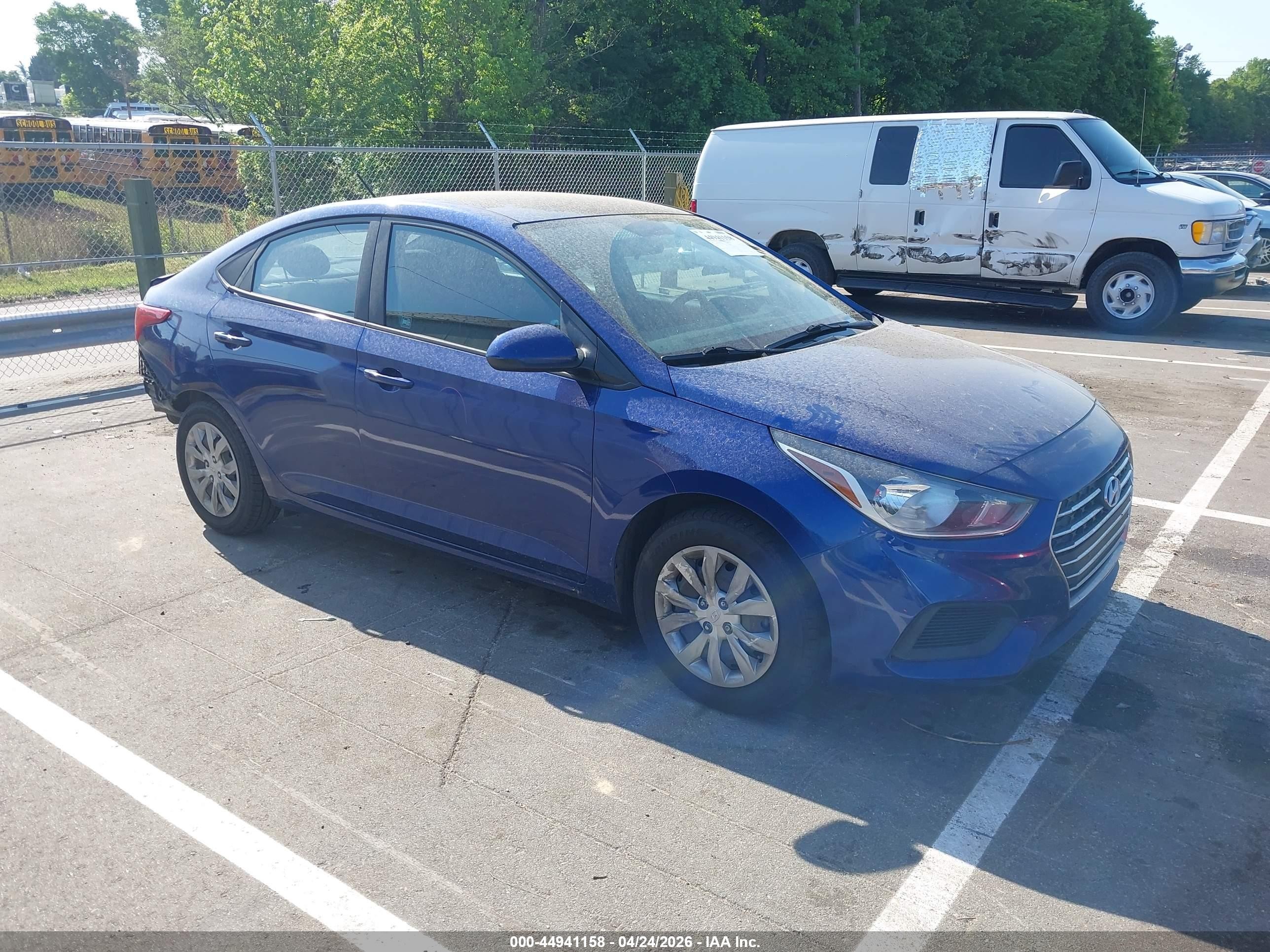 2021 Hyundai Accent SE, VIN 3KPC24A62ME131963 — Rear end