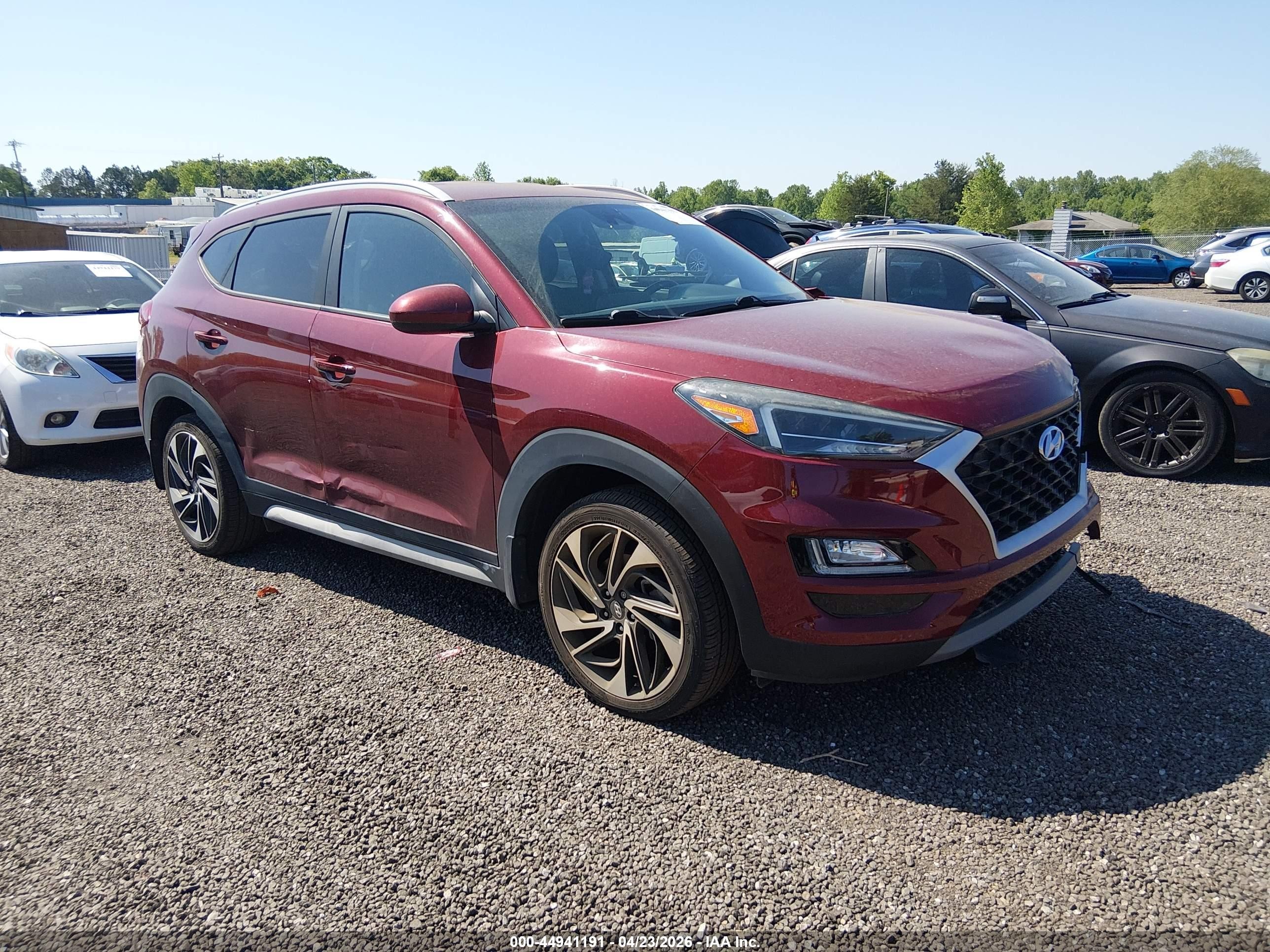 2020 Hyundai Tucson Sport, VIN KM8J33AL3LU192206 — Front end