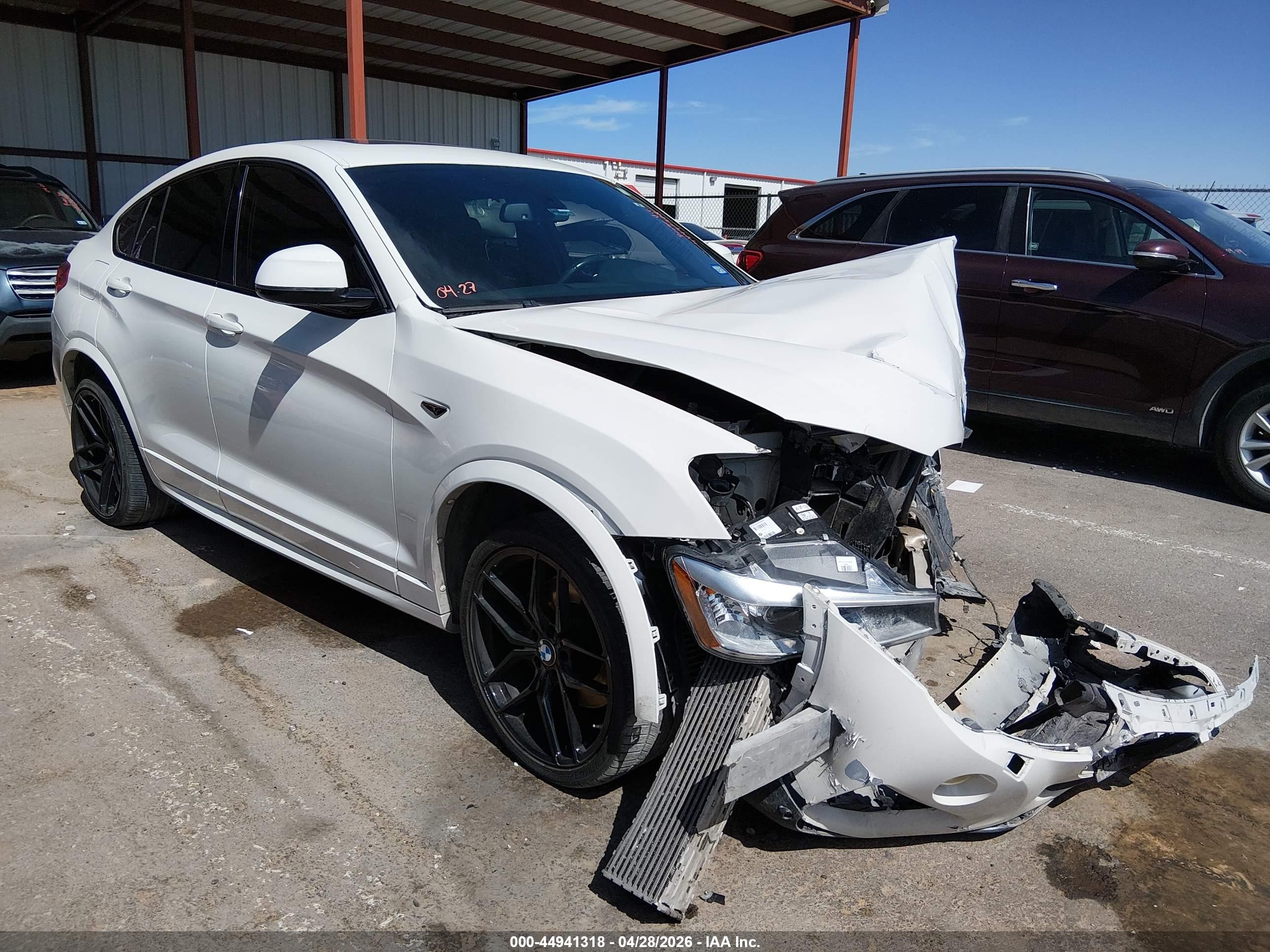 2017 BMW X4 M40i, VIN 5UXXW7C58H0U25442 — Front end