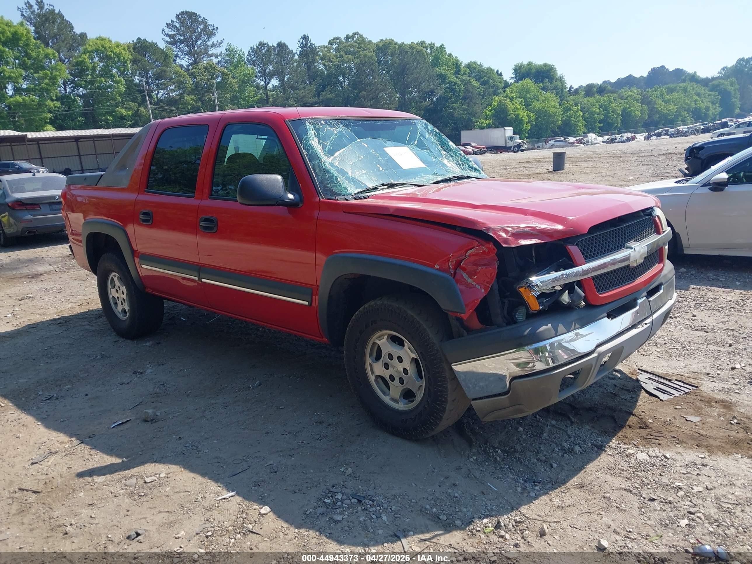 2004 Chevrolet Avalanche Z66, VIN 3GNEC12T64G141478 — Front end