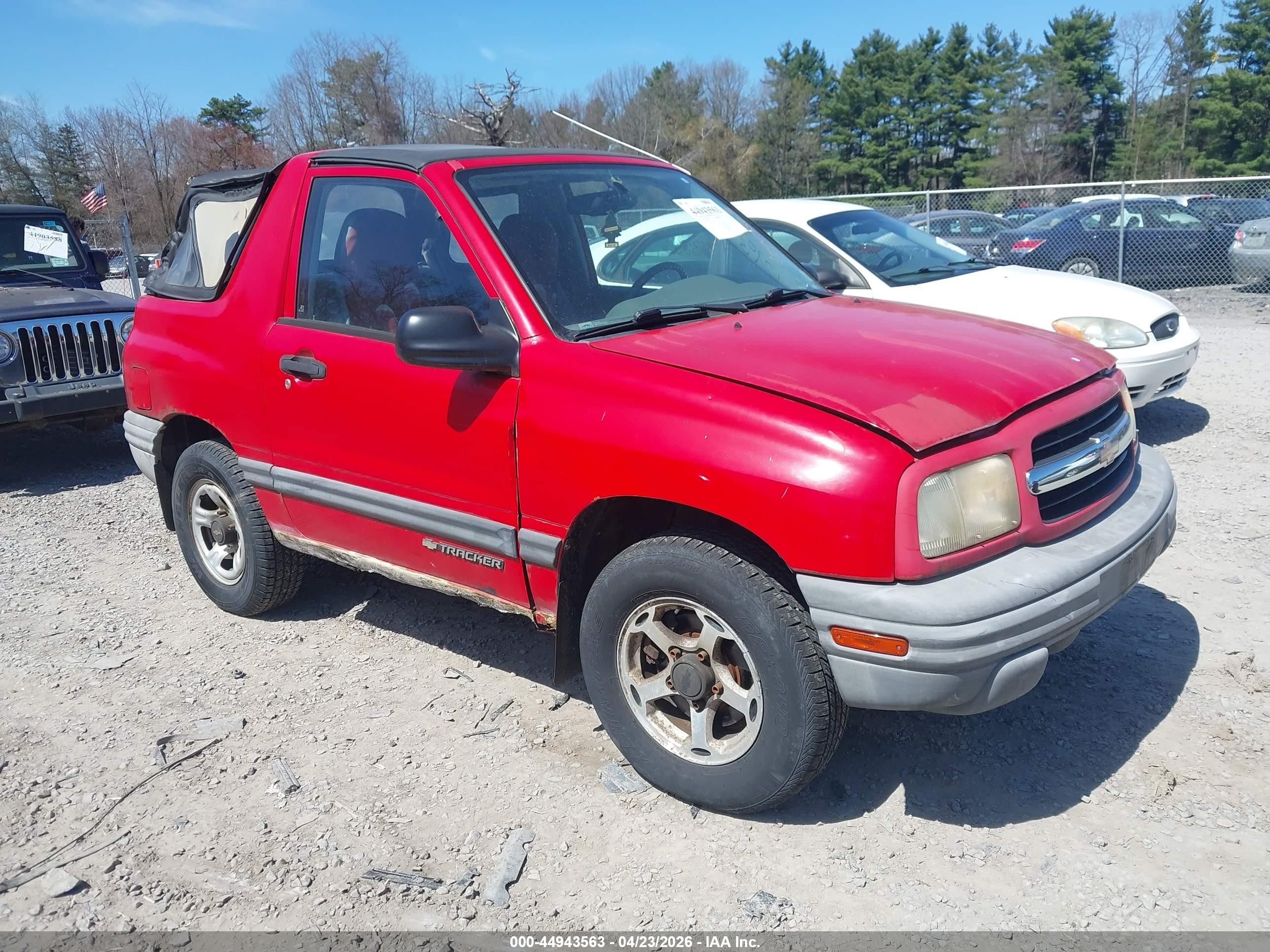 2000 Chevrolet Tracker, VIN 2CNBJ18C8Y6943570 — Normal wear