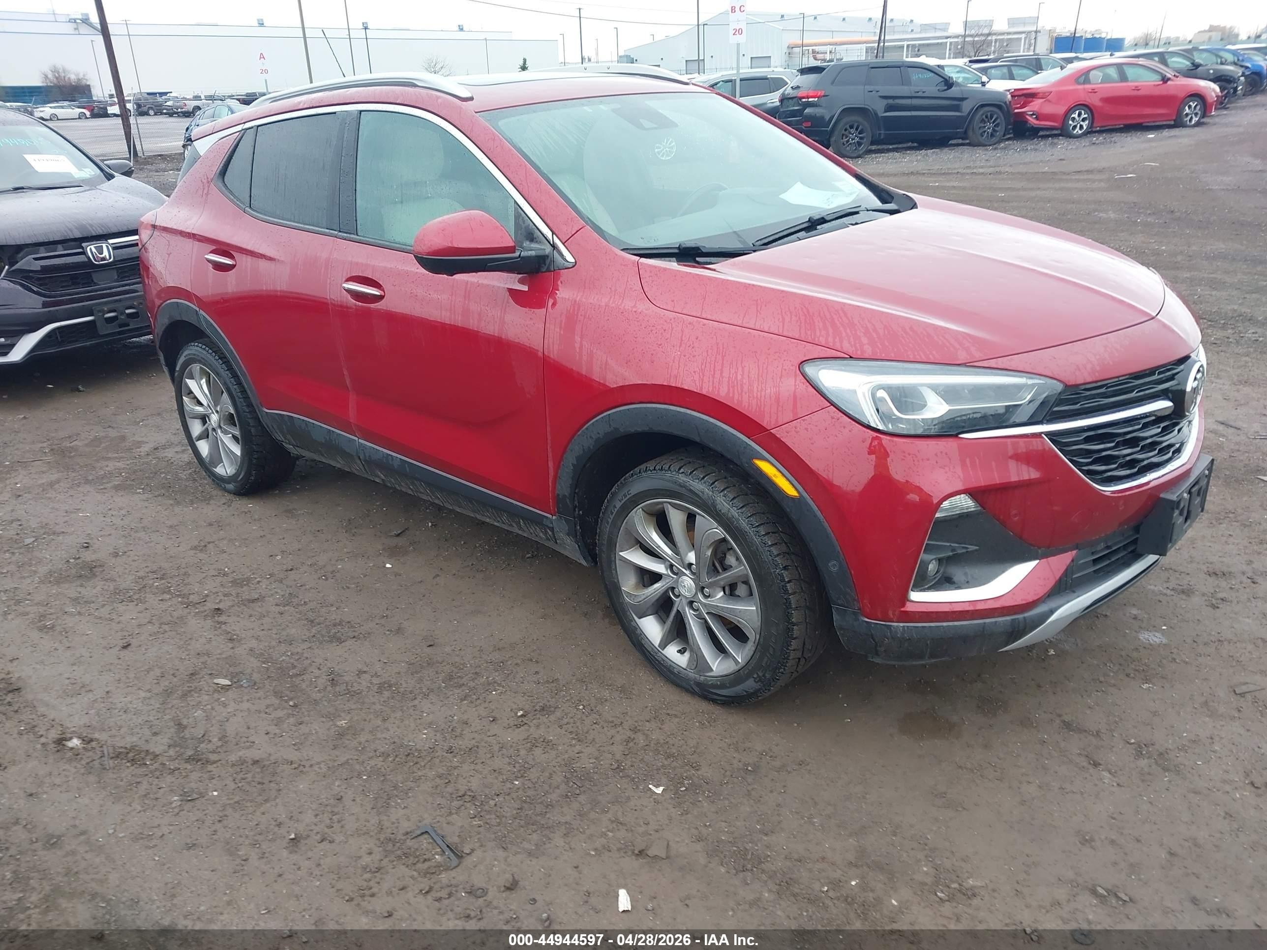 2021 Buick Encore GX Essence, VIN KL4MMGSL4MB123701 — Hail