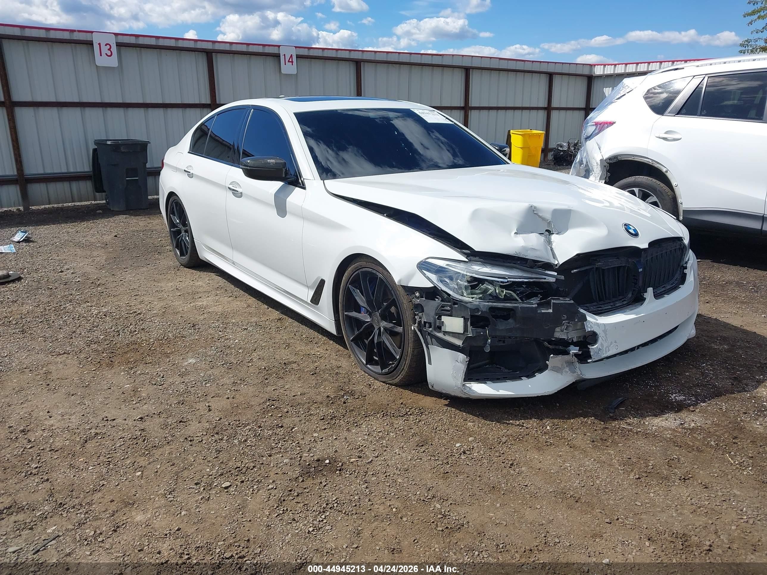2018 BMW 5 Series M550i xDrive, VIN WBAJB9C50JB049583 — Front end
