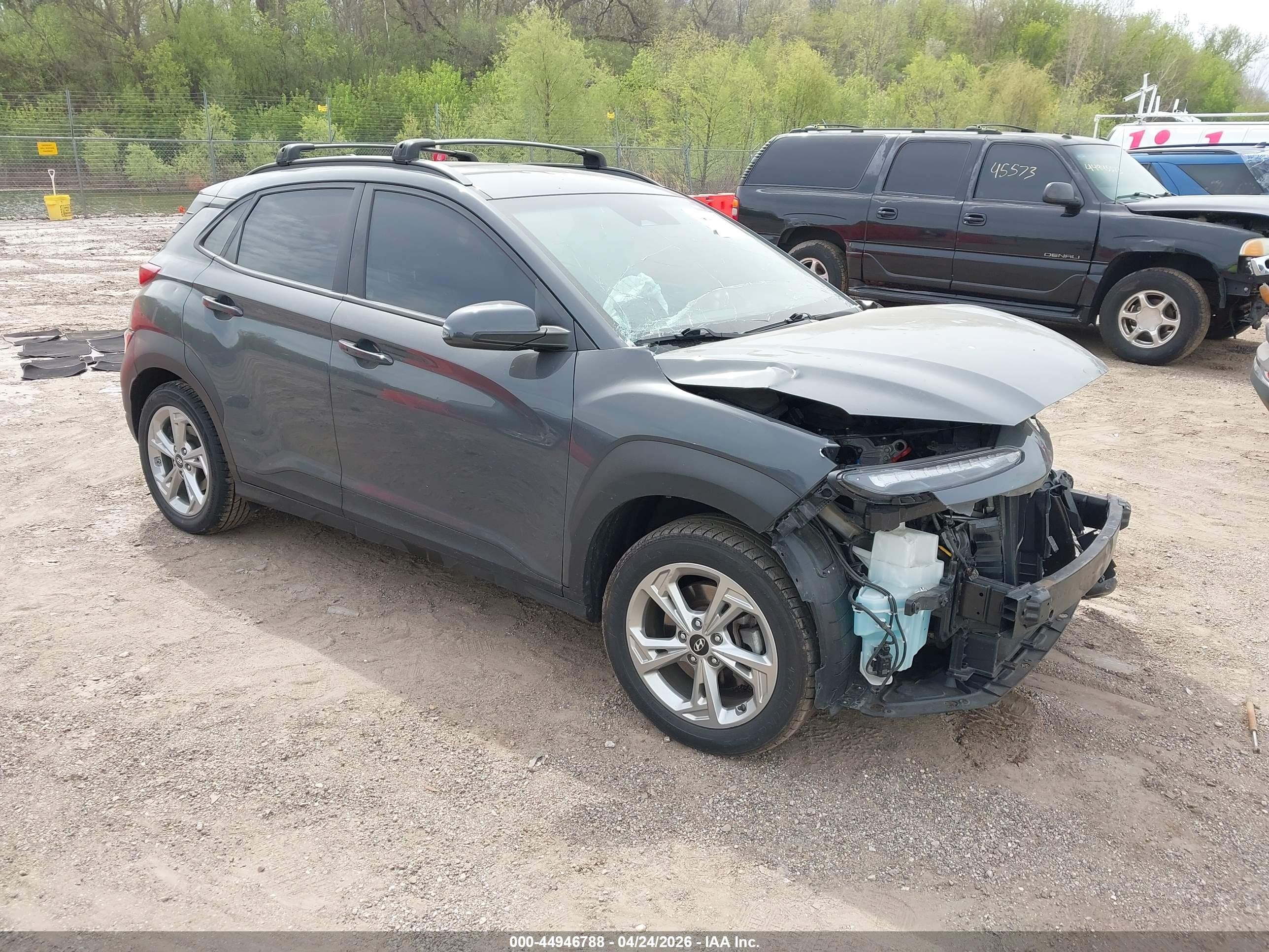 2023 Hyundai Kona SEL, VIN KM8K6CAB2PU012562 — Hail