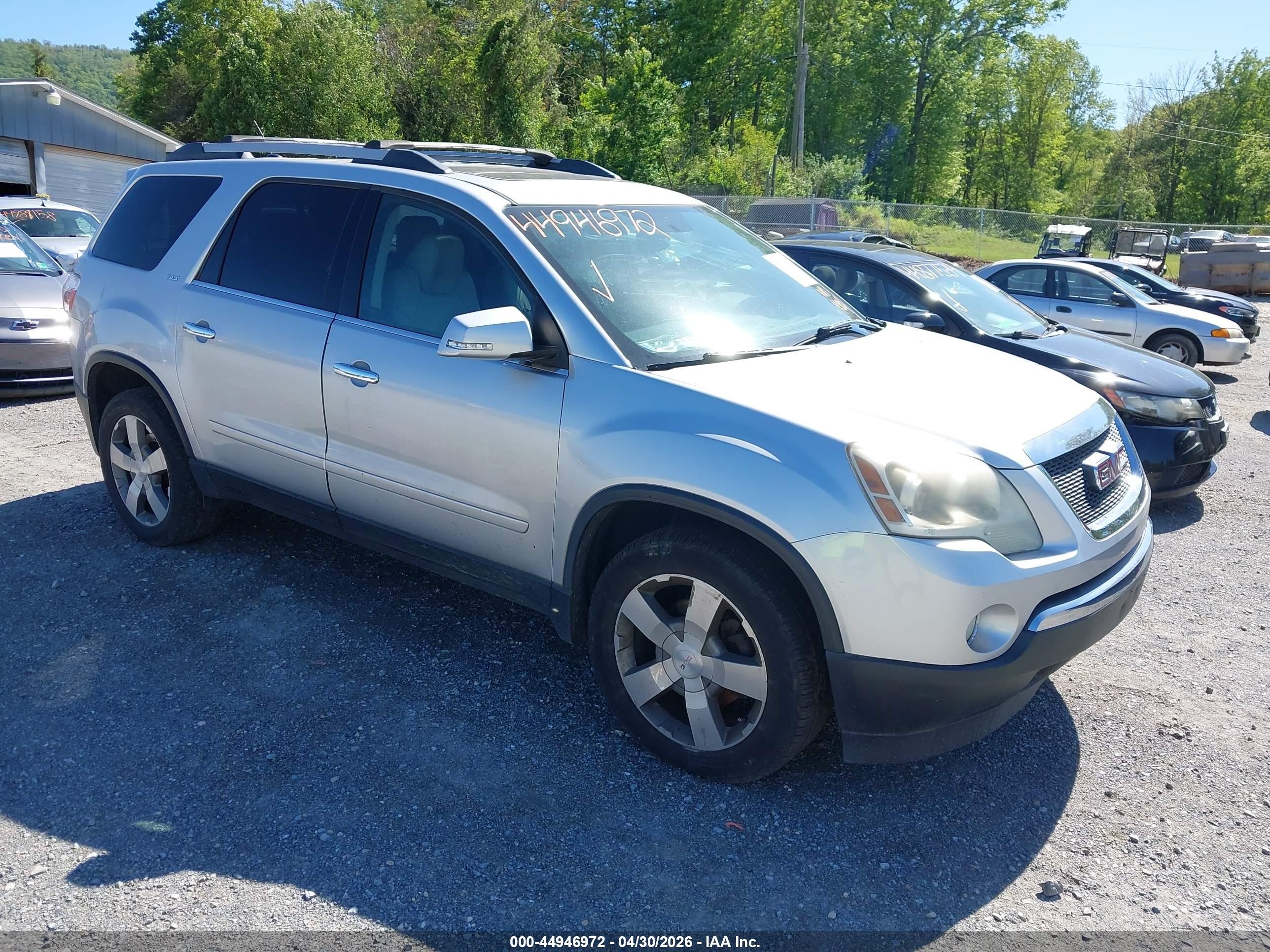 2012 GMC Acadia SLT1, VIN 1GKKRRED9CJ135124 — Repossession