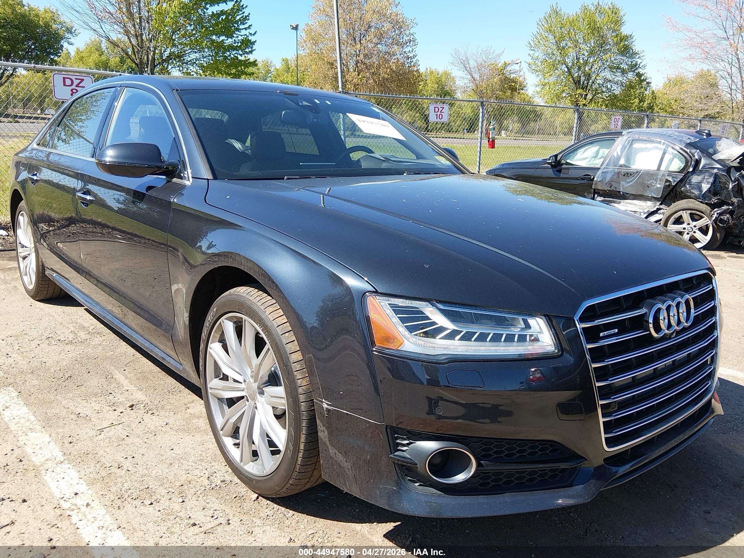 2017 Audi A8, VIN WAU44AFD4HN011133 — Rear end