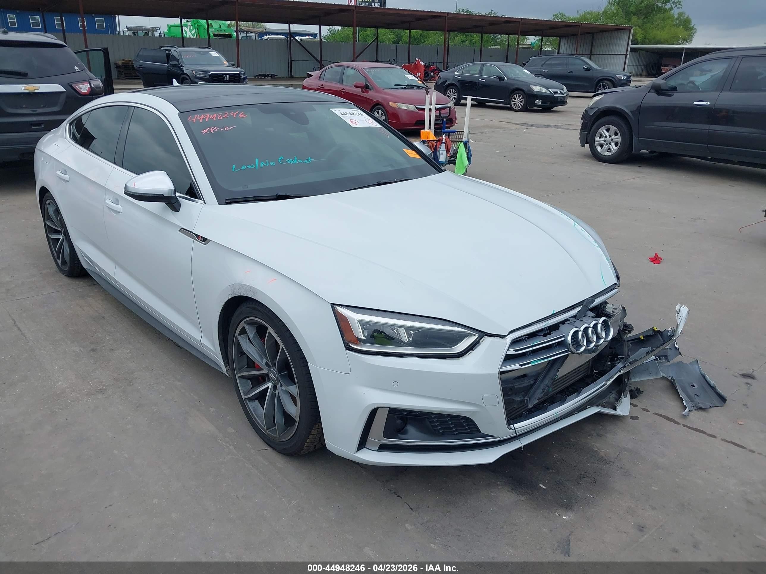 2018 Audi S5 Sportback Prestige, VIN WAUC4CF54JA058014 — Front end
