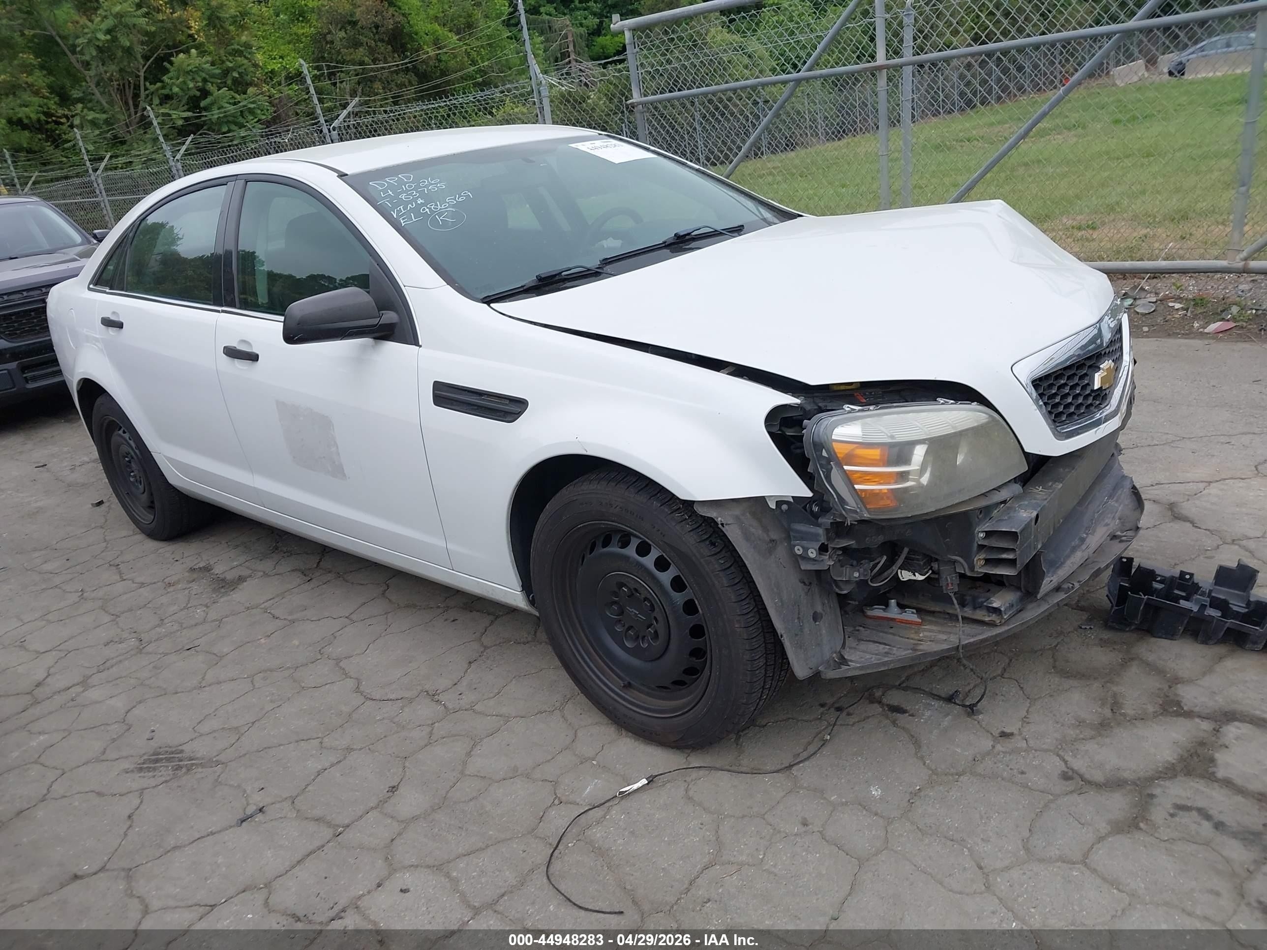 2014 Chevrolet Caprice Police Police, VIN 6G3NS5U35EL986569 — Front end