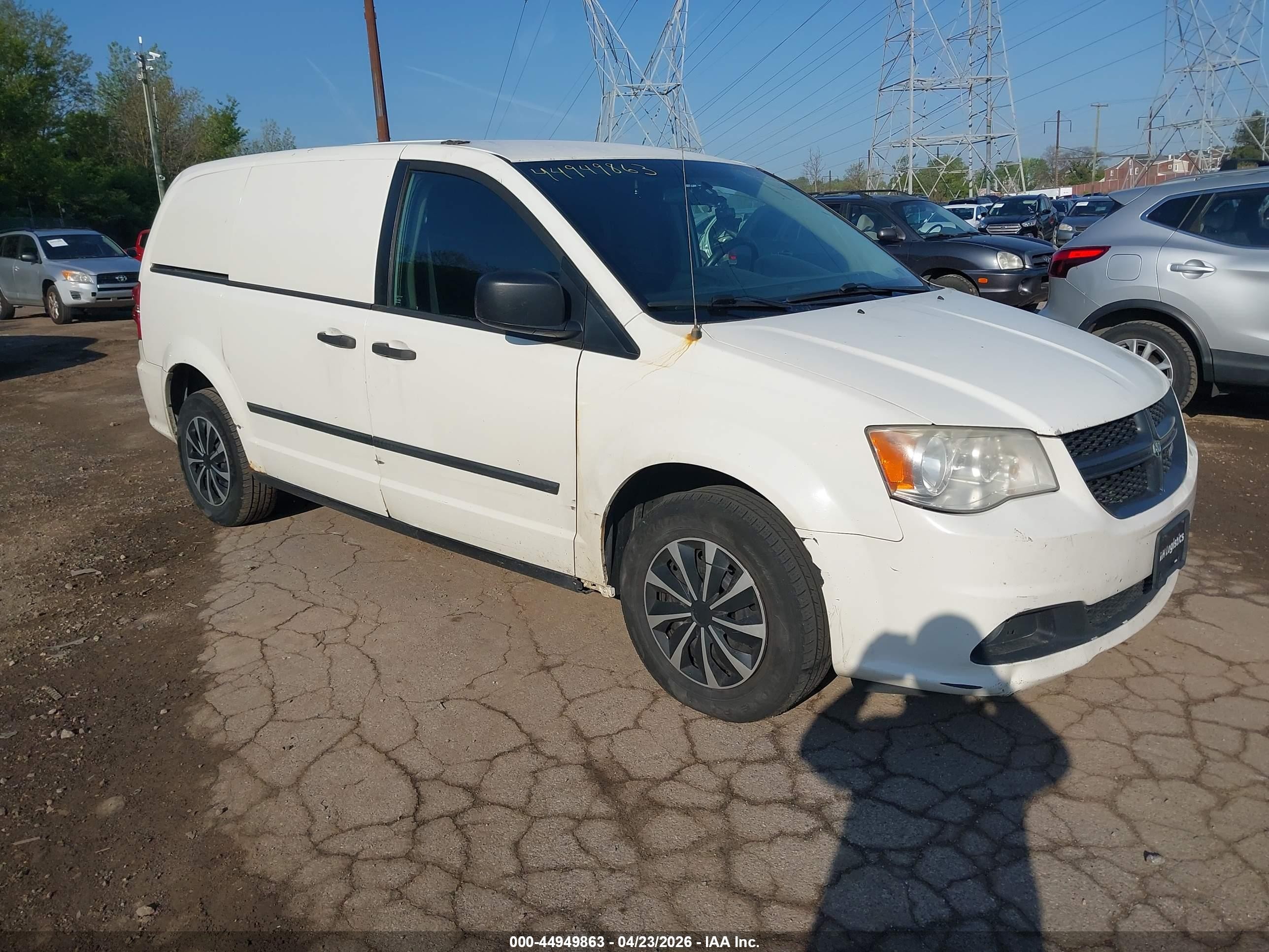 2013 Ram Cargo Van Tradesman, VIN 2C4JRGAG0DR562717 — Normal wear