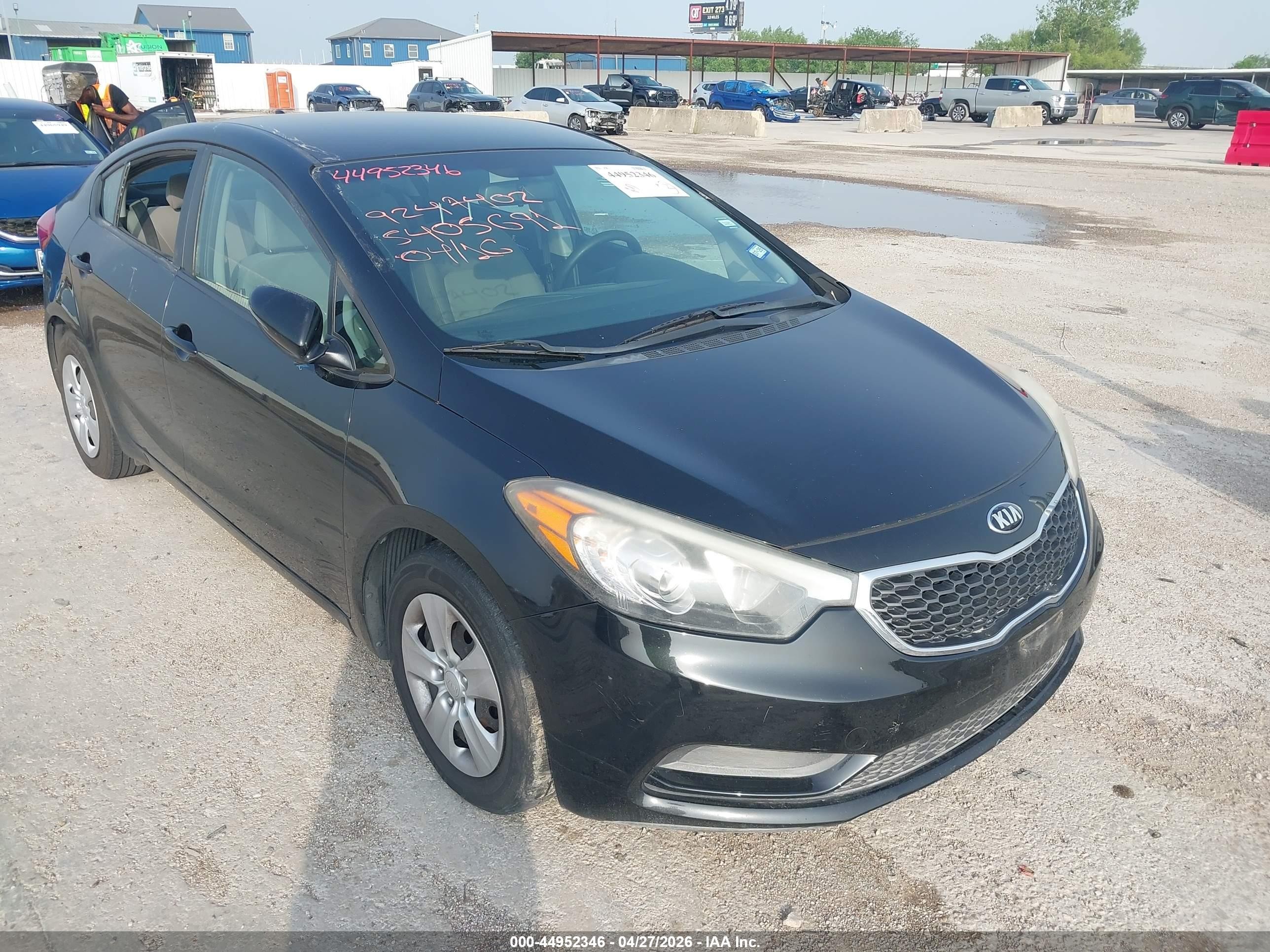 2015 Kia Forte LX, VIN KNAFX4A64F5405691 — Theft recovery