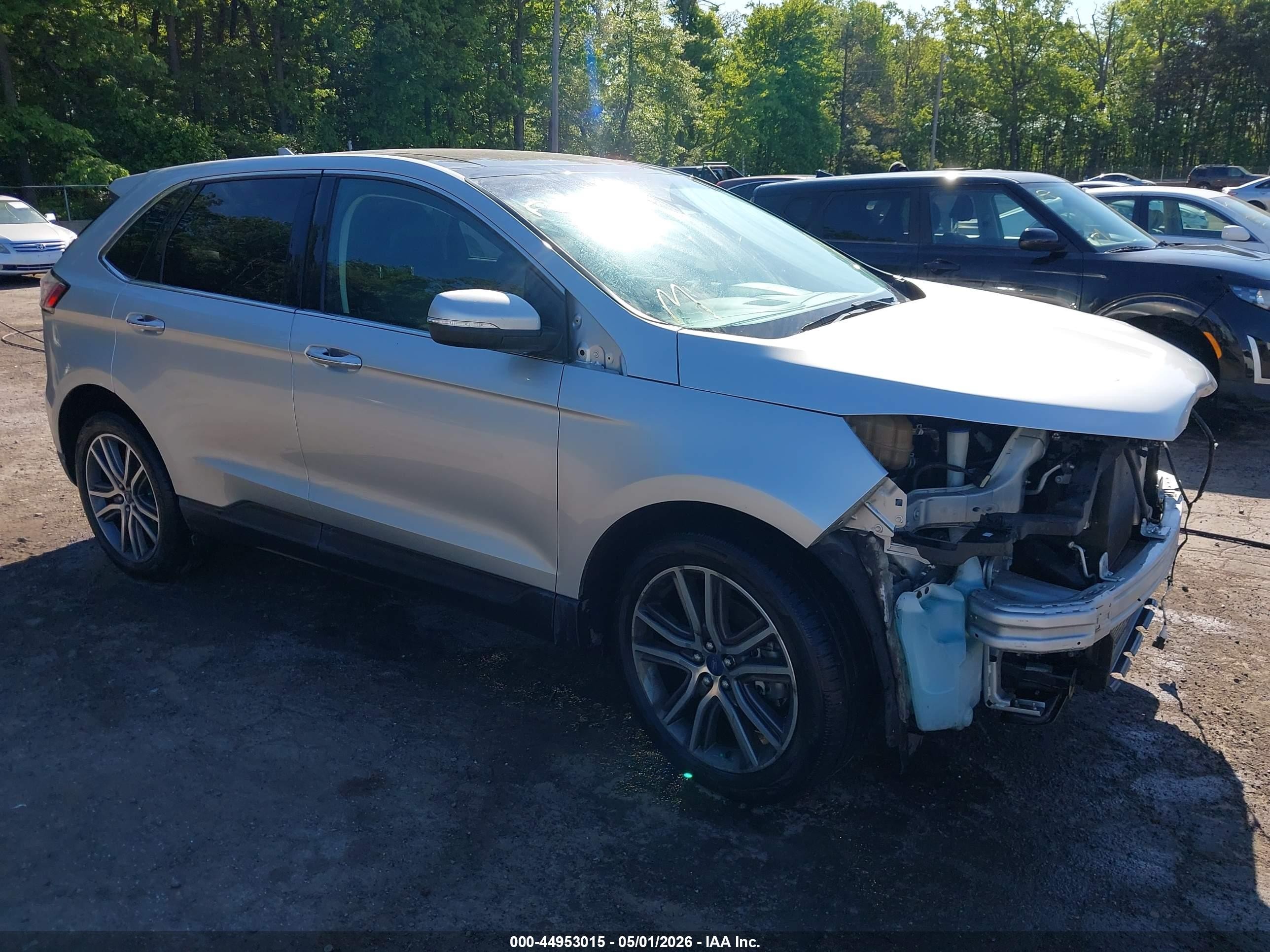 2019 Ford Edge Titanium, VIN 2FMPK4K91KBC31174 — Front end