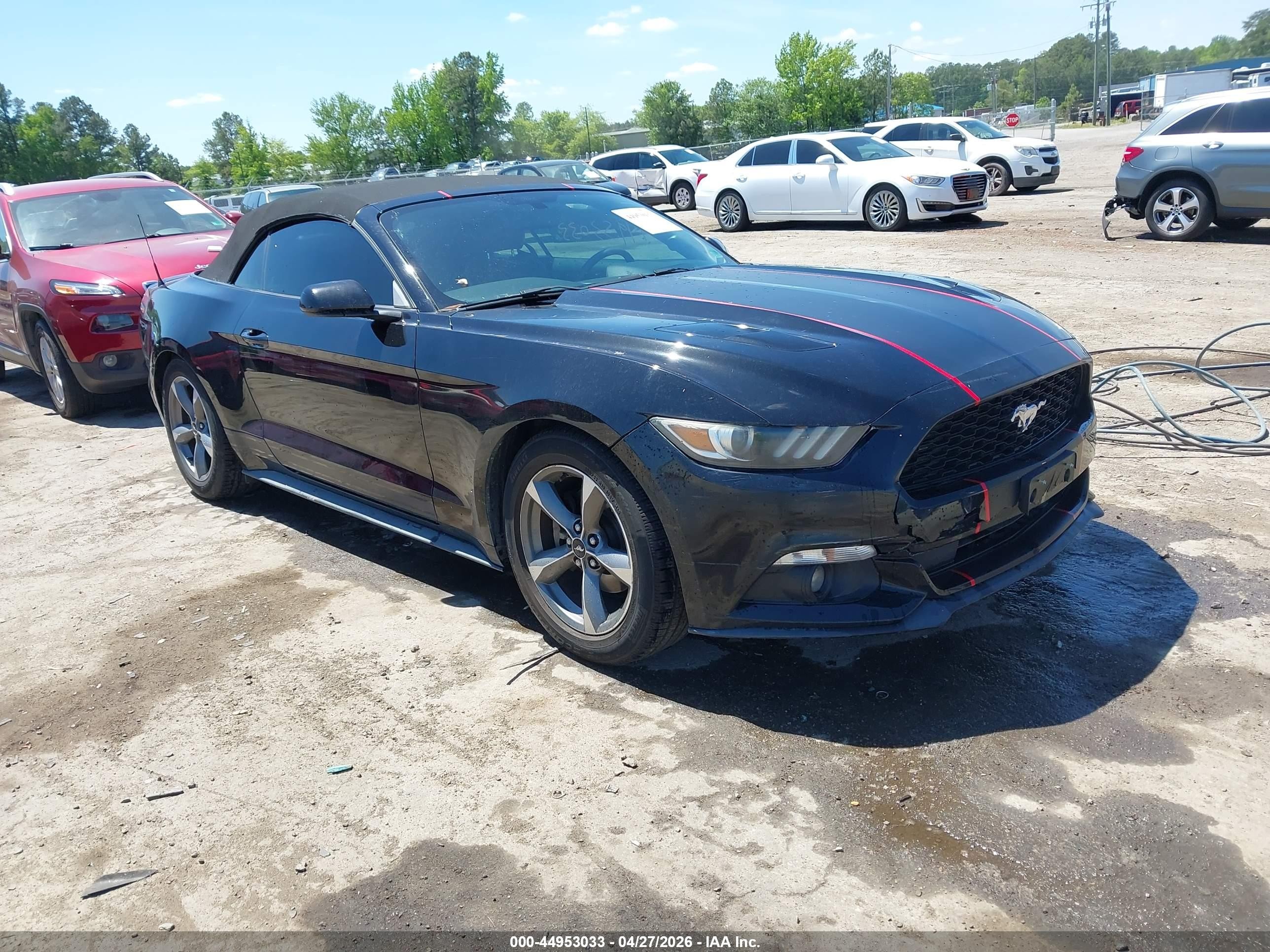 2015 Ford Mustang V6, VIN 1FATP8EM9F5333401 — Rear end