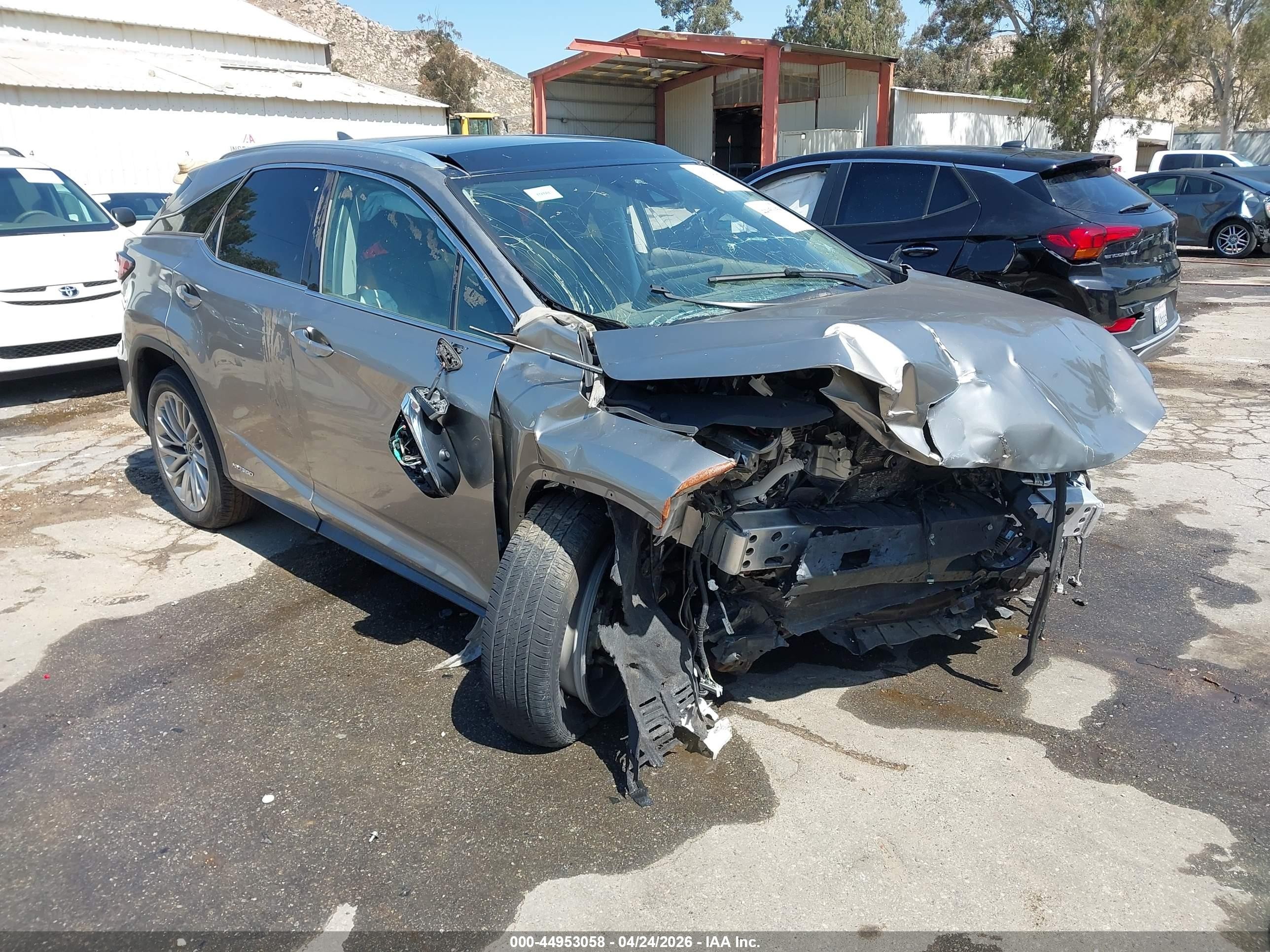 2021 Lexus RX 450h, VIN 2T2JGMDA1MC066820 — Front end
