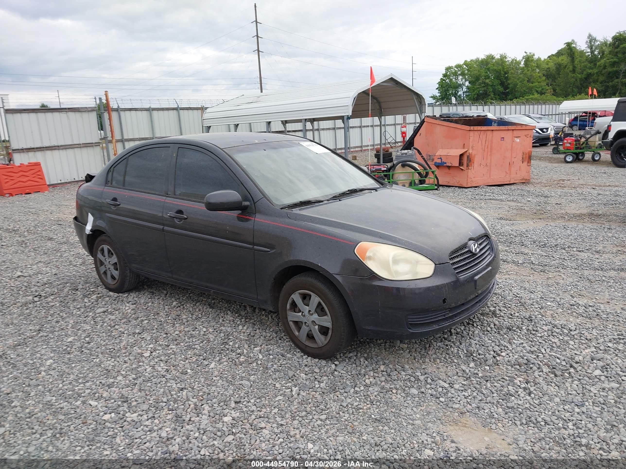 2010 Hyundai Accent GLS, VIN KMHCN4AC3AU501260 — Rear end