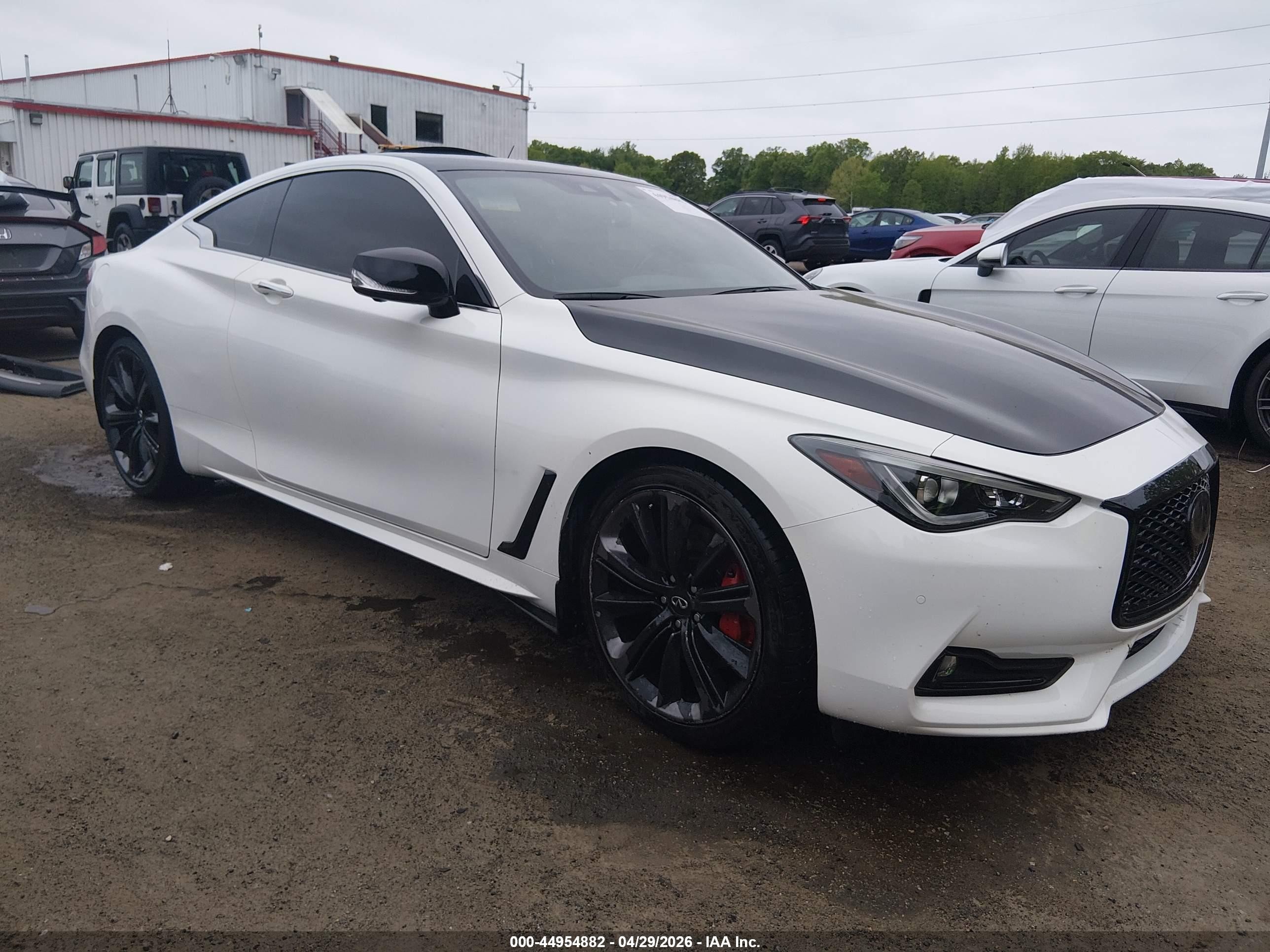 2021 Infiniti Q60 Red Sport 400, VIN JN1FV7LL7MM560285 — Фото с аукциона