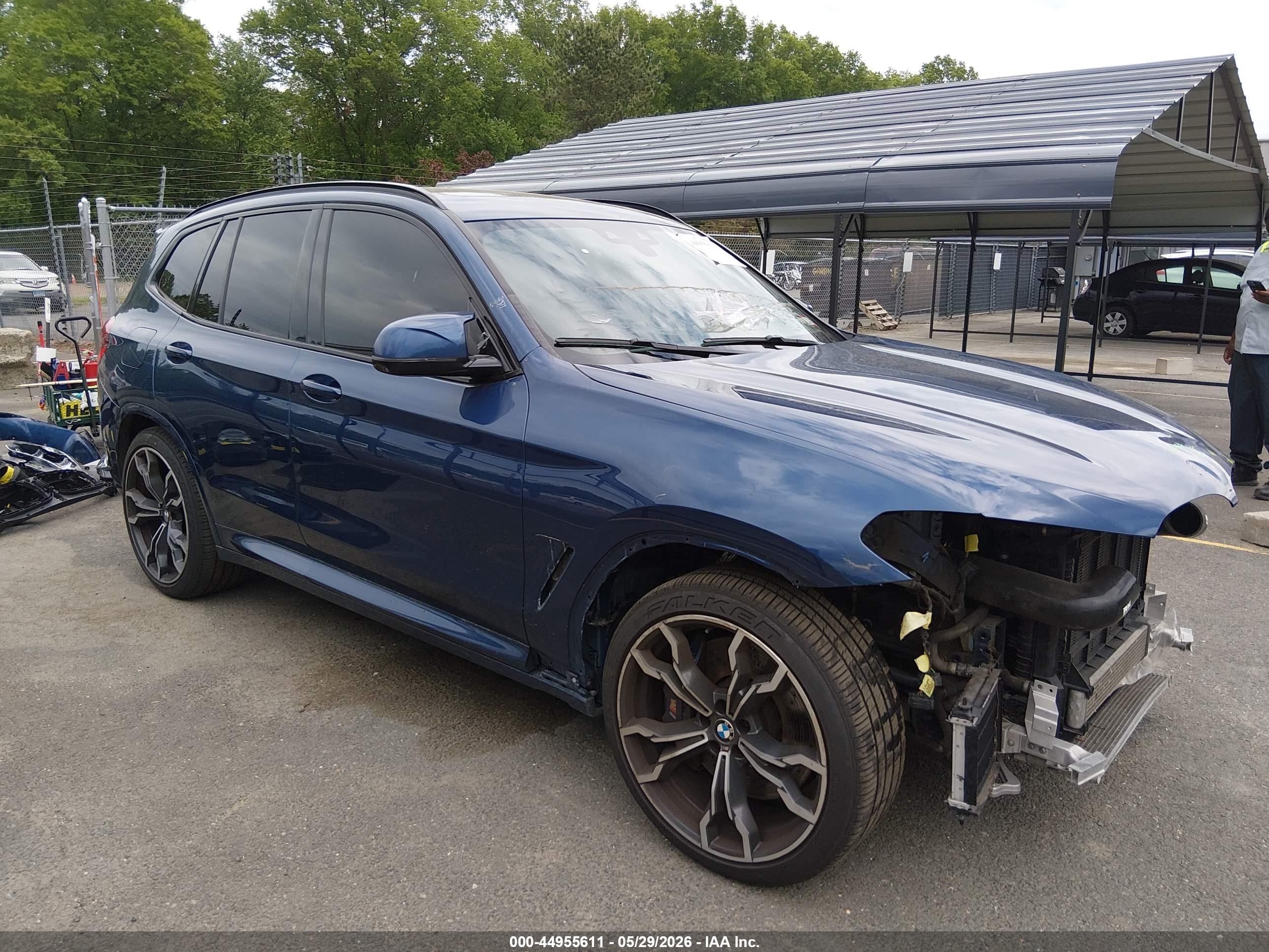 2020 BMW X3 M, VIN 5YMTS0C03L9B70012 — Front end