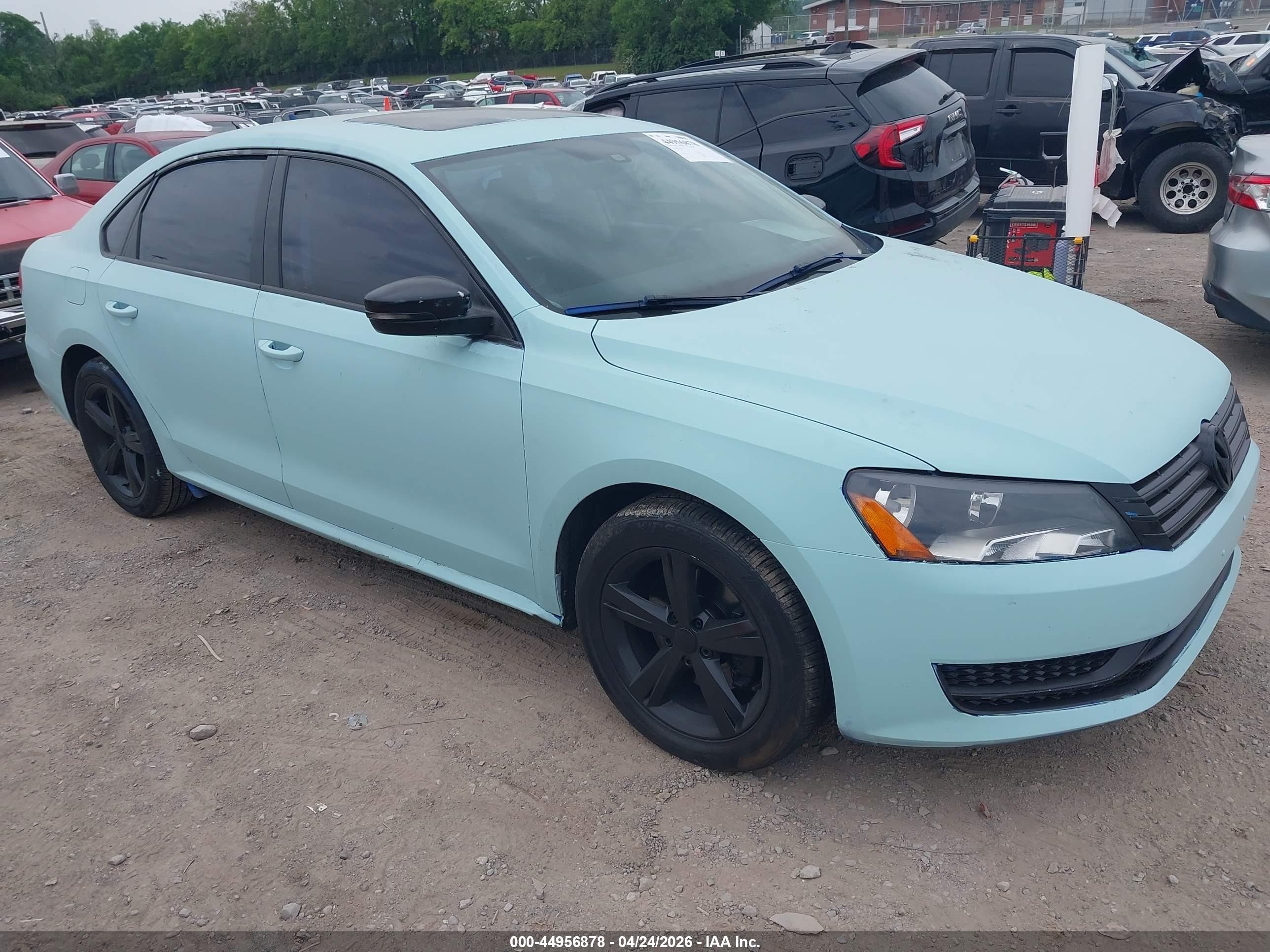 2013 Volkswagen Passat SE, VIN 1VWBN7A35DC115593 — Theft recovery