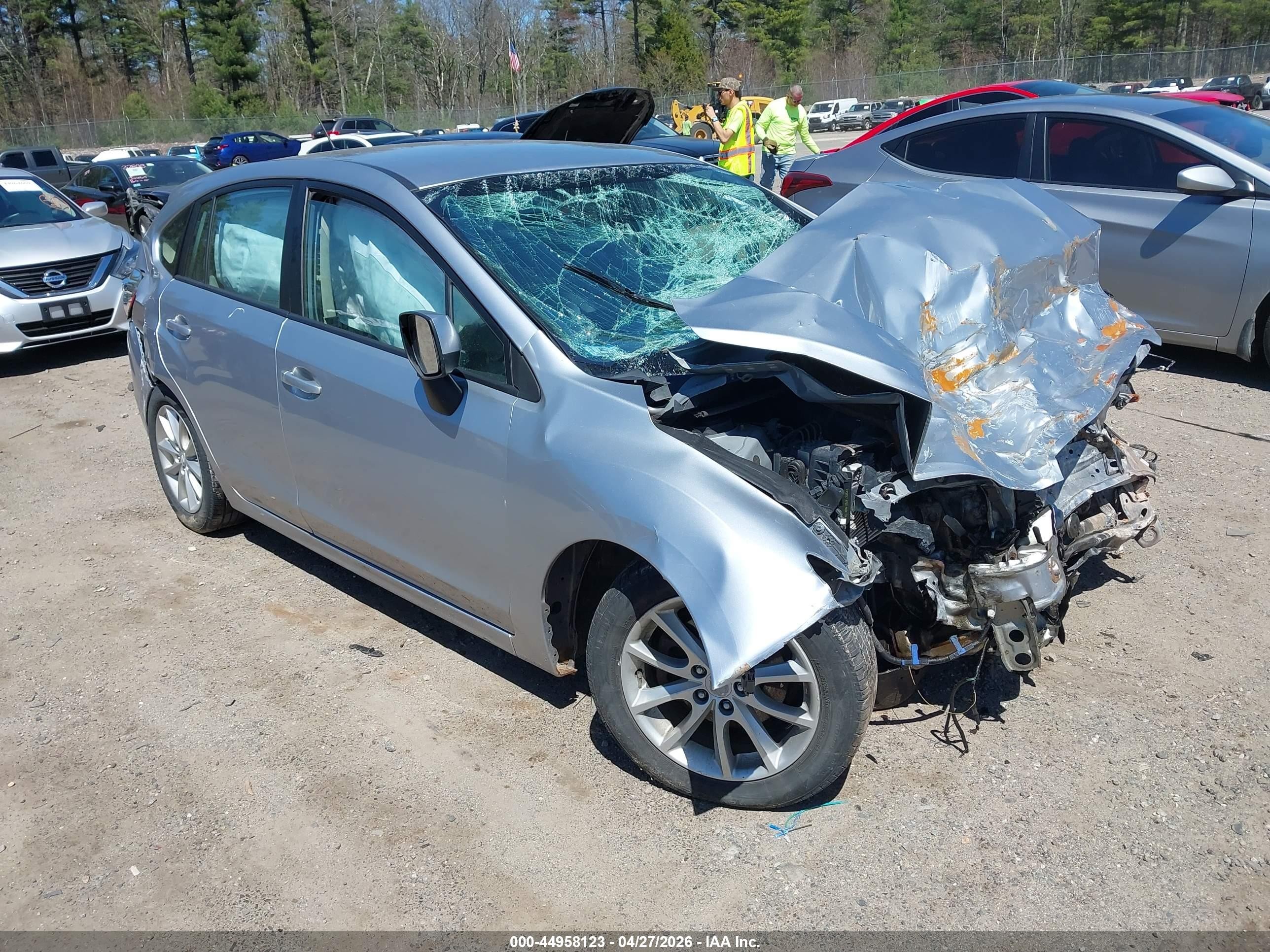2012 Subaru Impreza Premium, VIN JF1GPAC64CH216798 — Frame damage