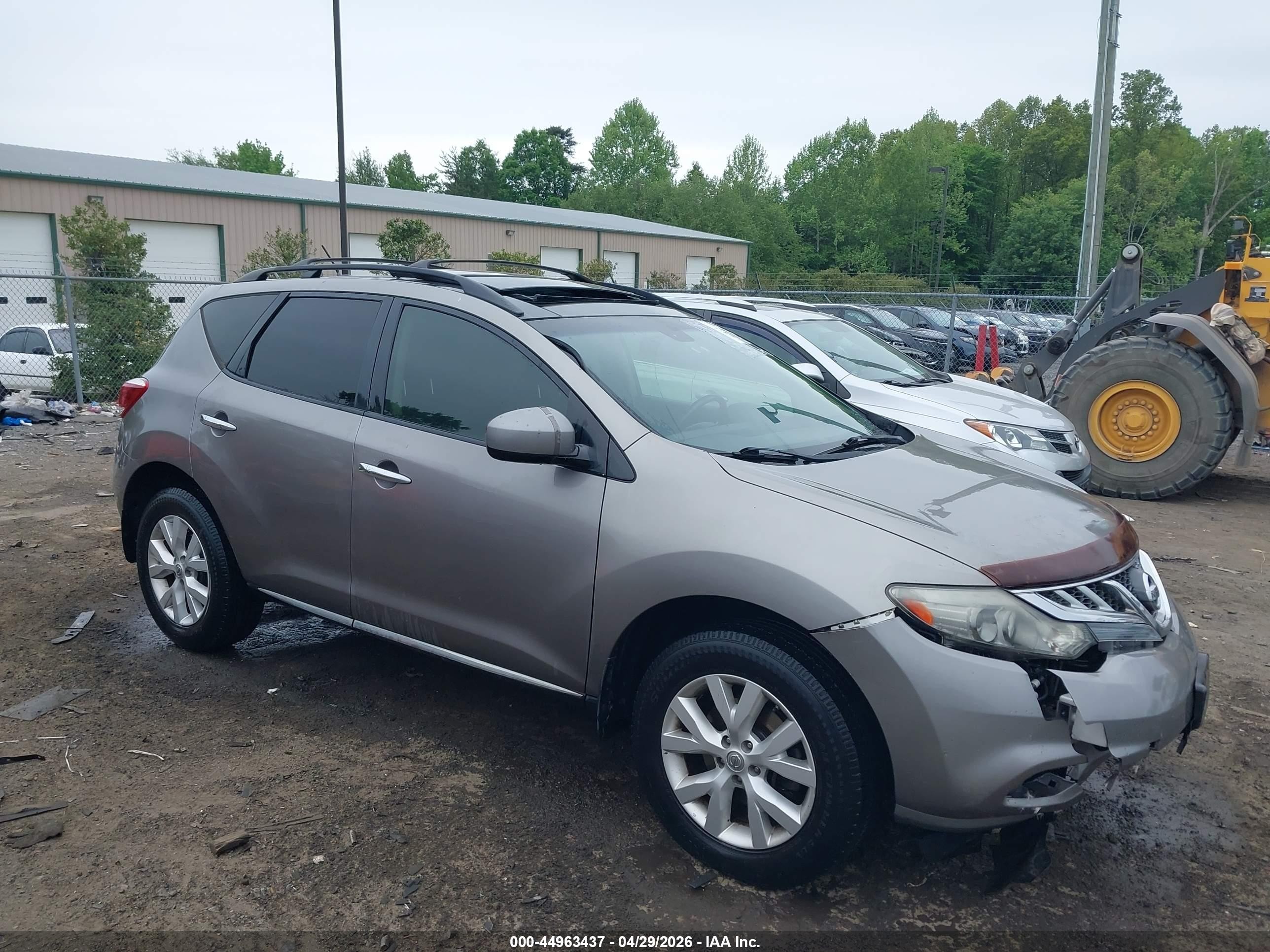 2012 Nissan Murano SL, VIN JN8AZ1MW3CW203758 — Front end