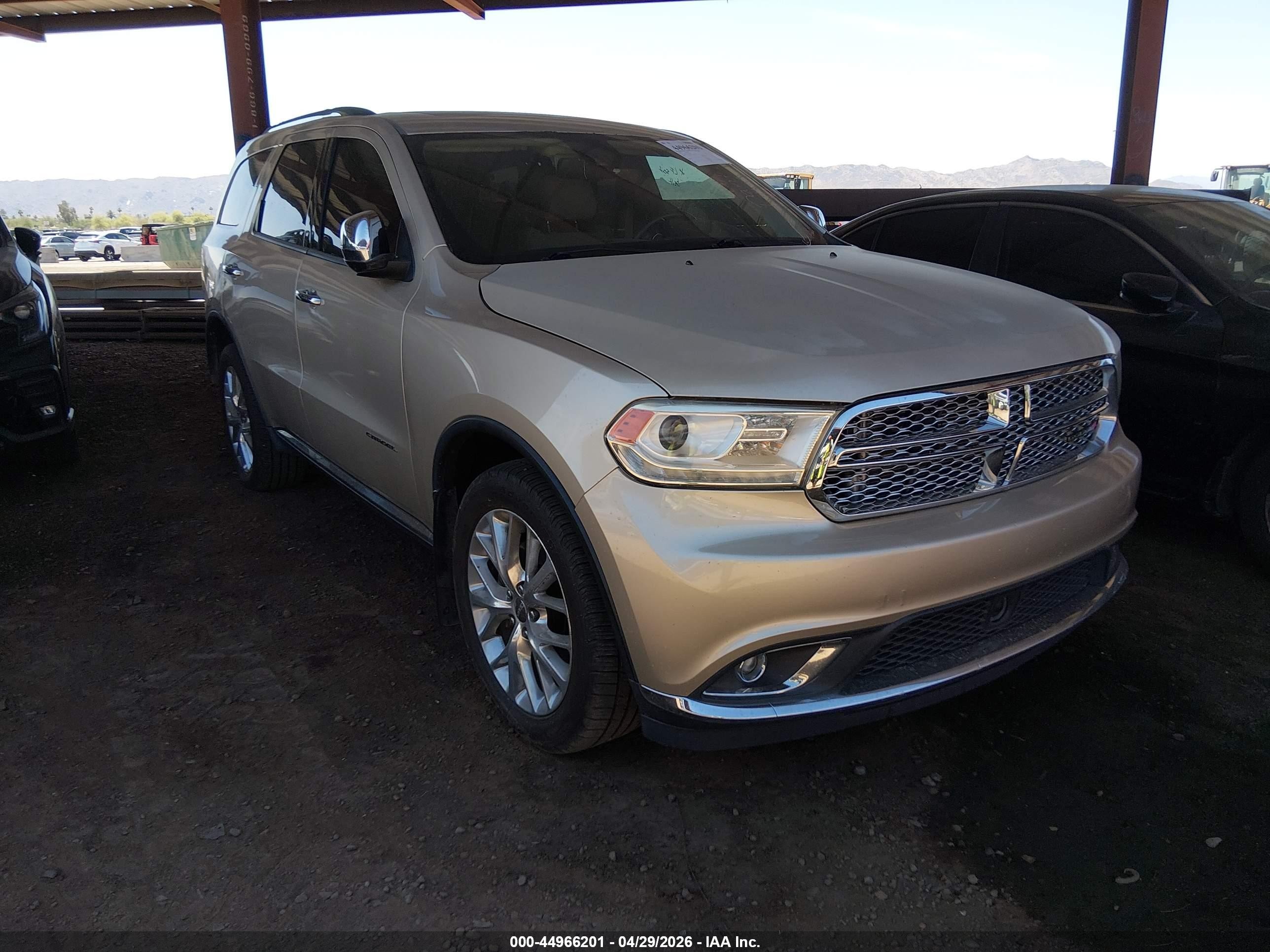 2014 Dodge Durango Citadel, VIN 1C4SDJET3EC287345 — Rear end