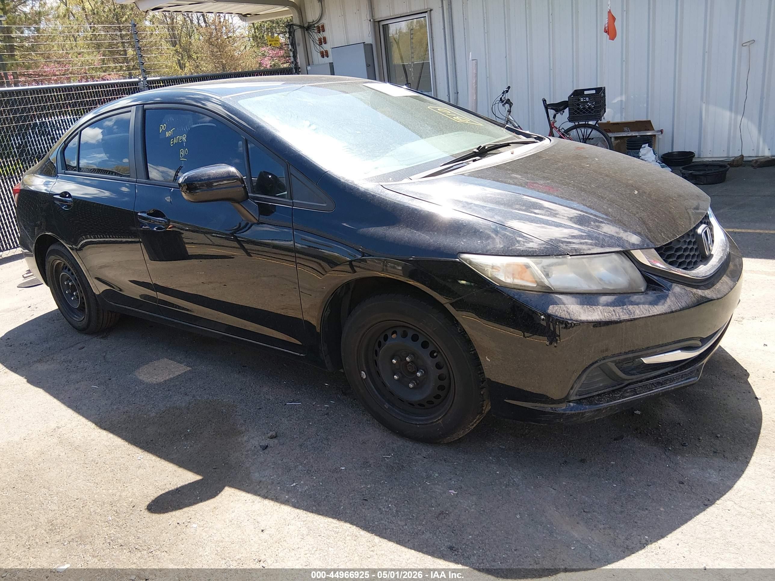 2015 Honda Civic LX, VIN 19XFB2F54FE701529 — Theft recovery