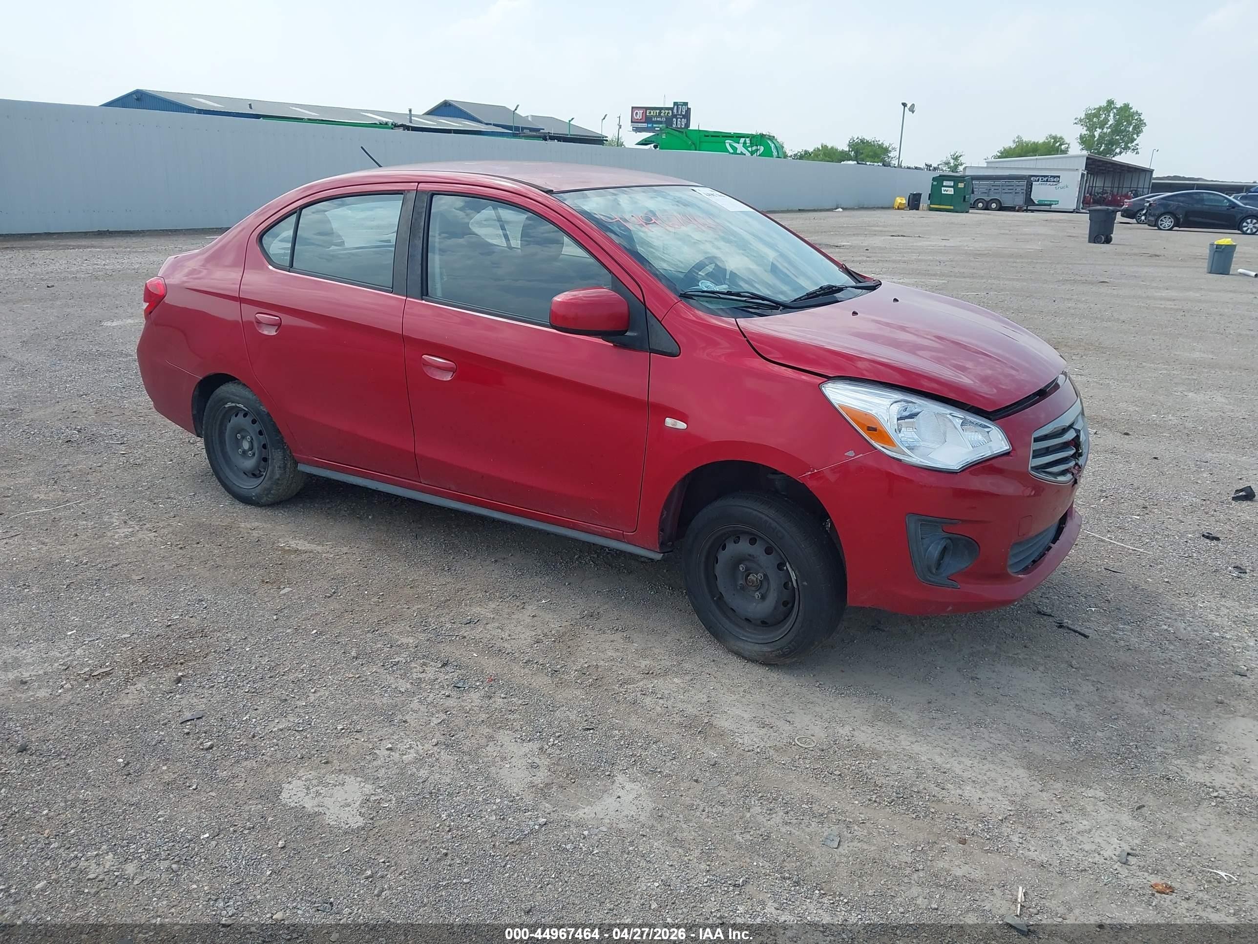2019 Mitsubishi Mirage ES, VIN ML32F3FJ7KHF11773 — Front end