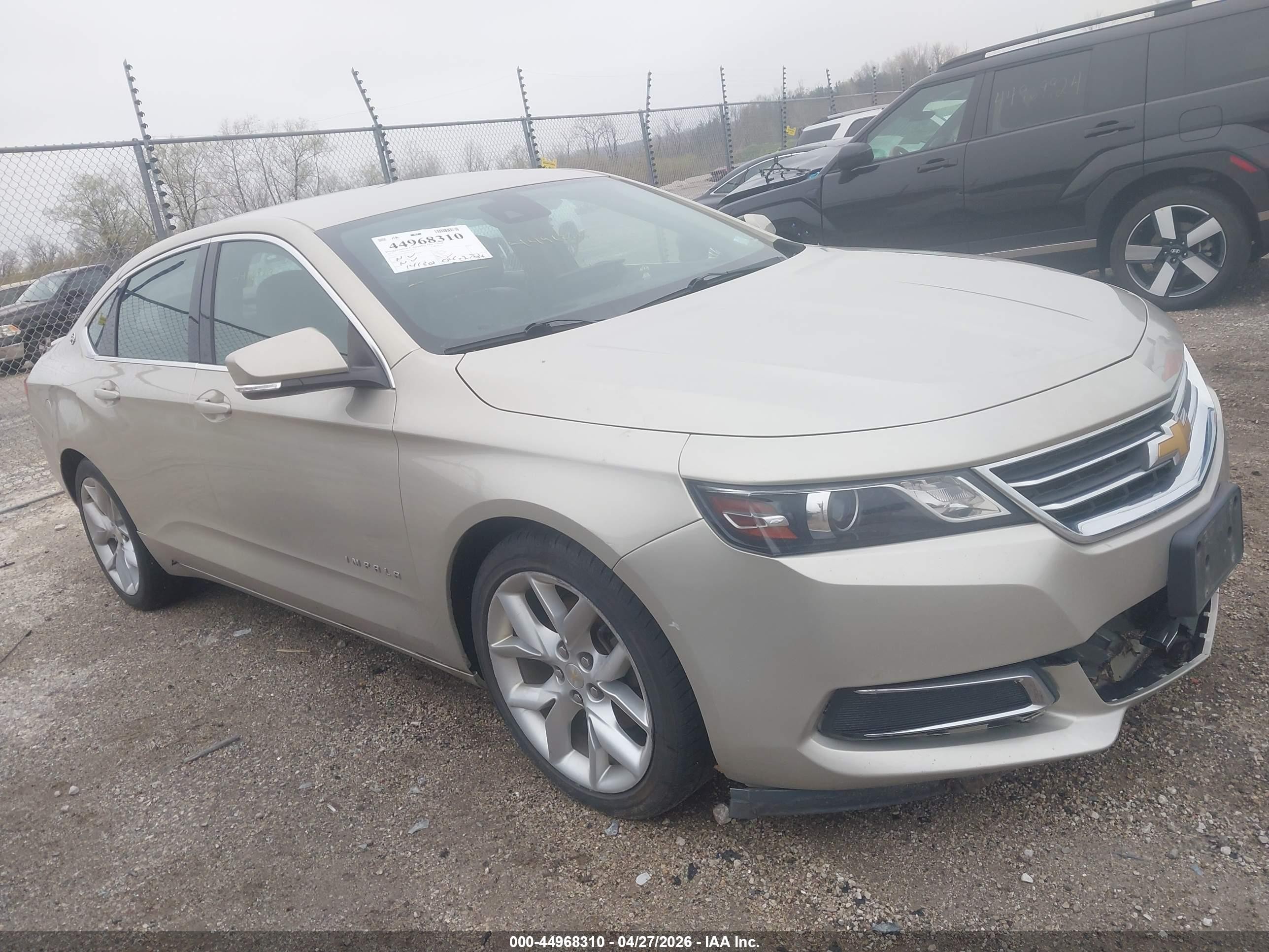 2015 Chevrolet Impala LT, VIN 2G1125S39F9125122 — Water / flood
