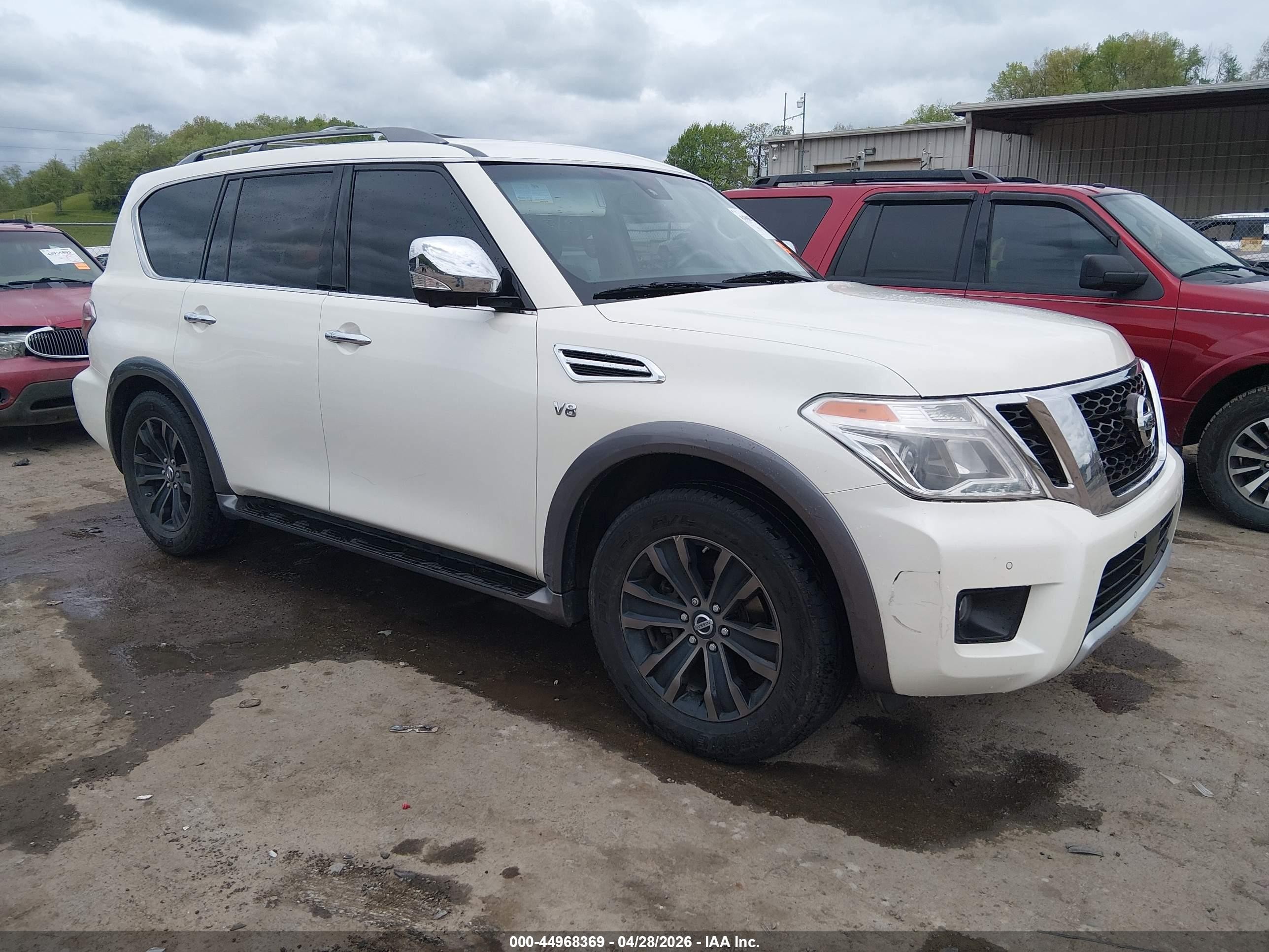 2017 Nissan Armada Platinum, VIN JN8AY2NE5H9702257 — Hail