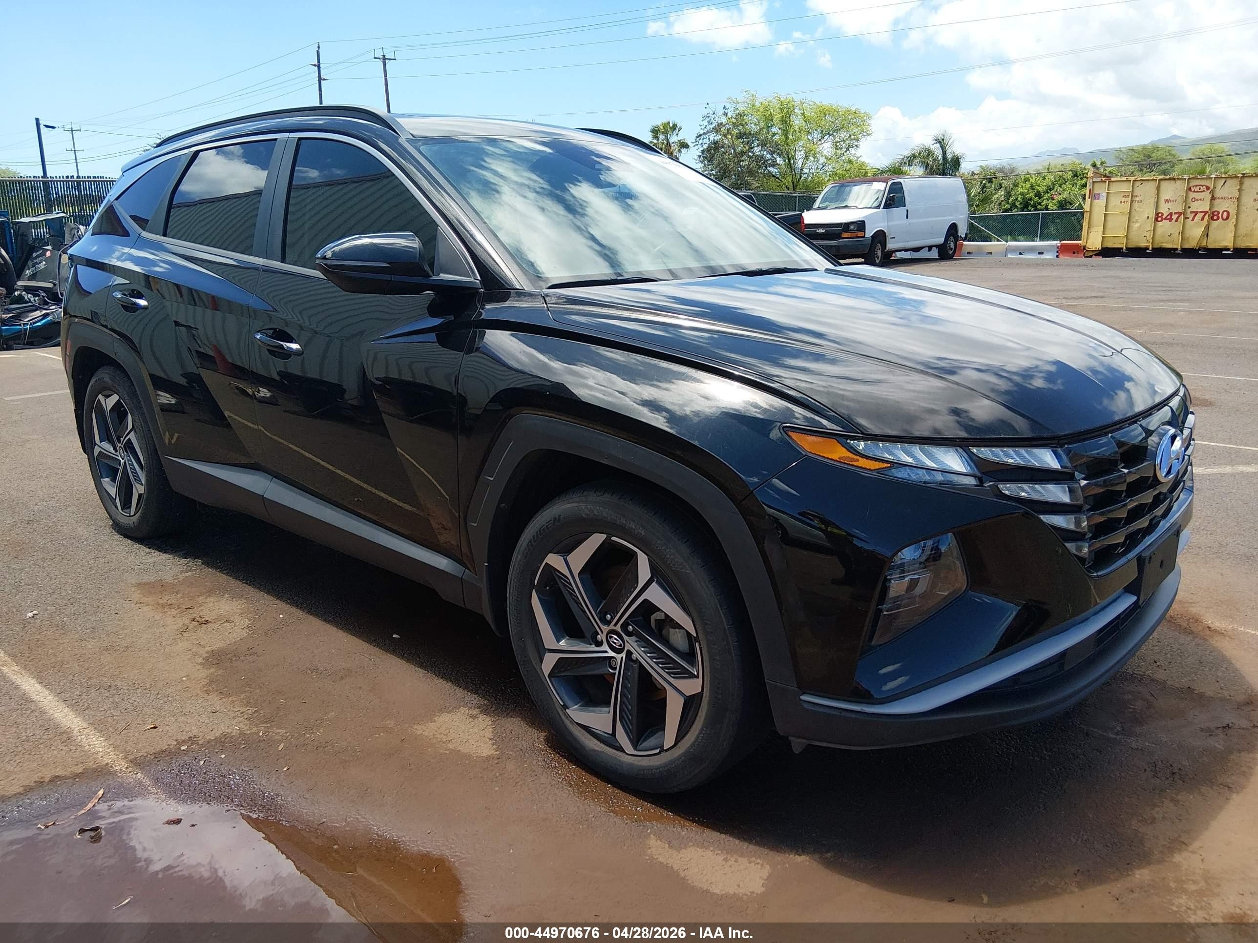 2022 Hyundai Tucson SEL, VIN 5NMJF3AE4NH079453 — Rear end